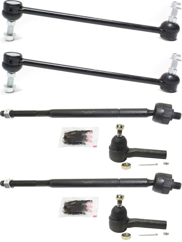 AM PACIFICA 04-08 FRONT SUSPENSION KIT RH AND LH 6 pc kit with Sway Bar Links and Tie Rod Ends SKU KIT 012117-03 OEM 18189-687000-2652212-4694855-5
