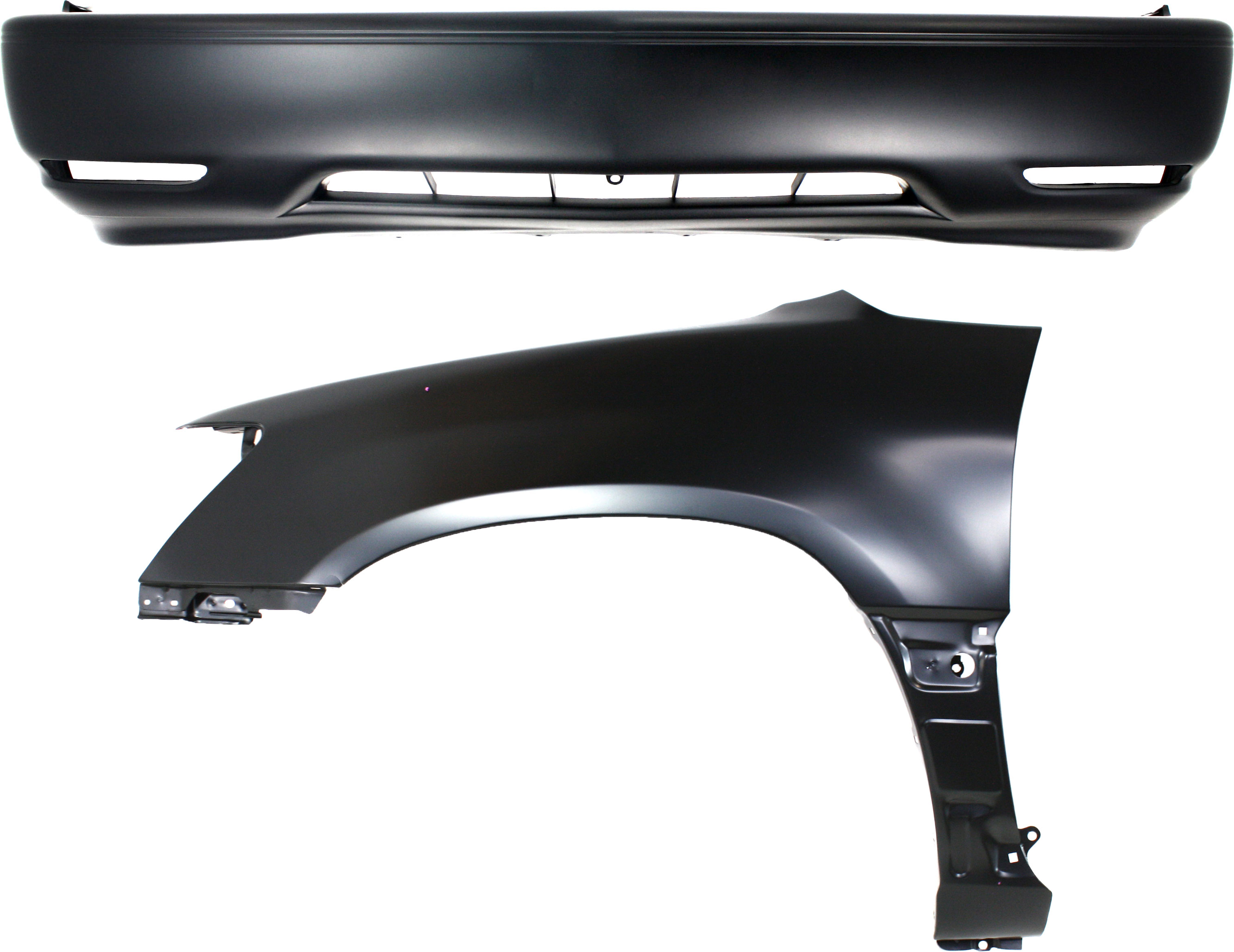 AM RX300-99-03 FRONT FENDER LH 2 pc Kit Includes Bumper Cover SKU KIT 012118-06 Partslink LX1240105 LX1000117 OEM 5380248021-5211948901
