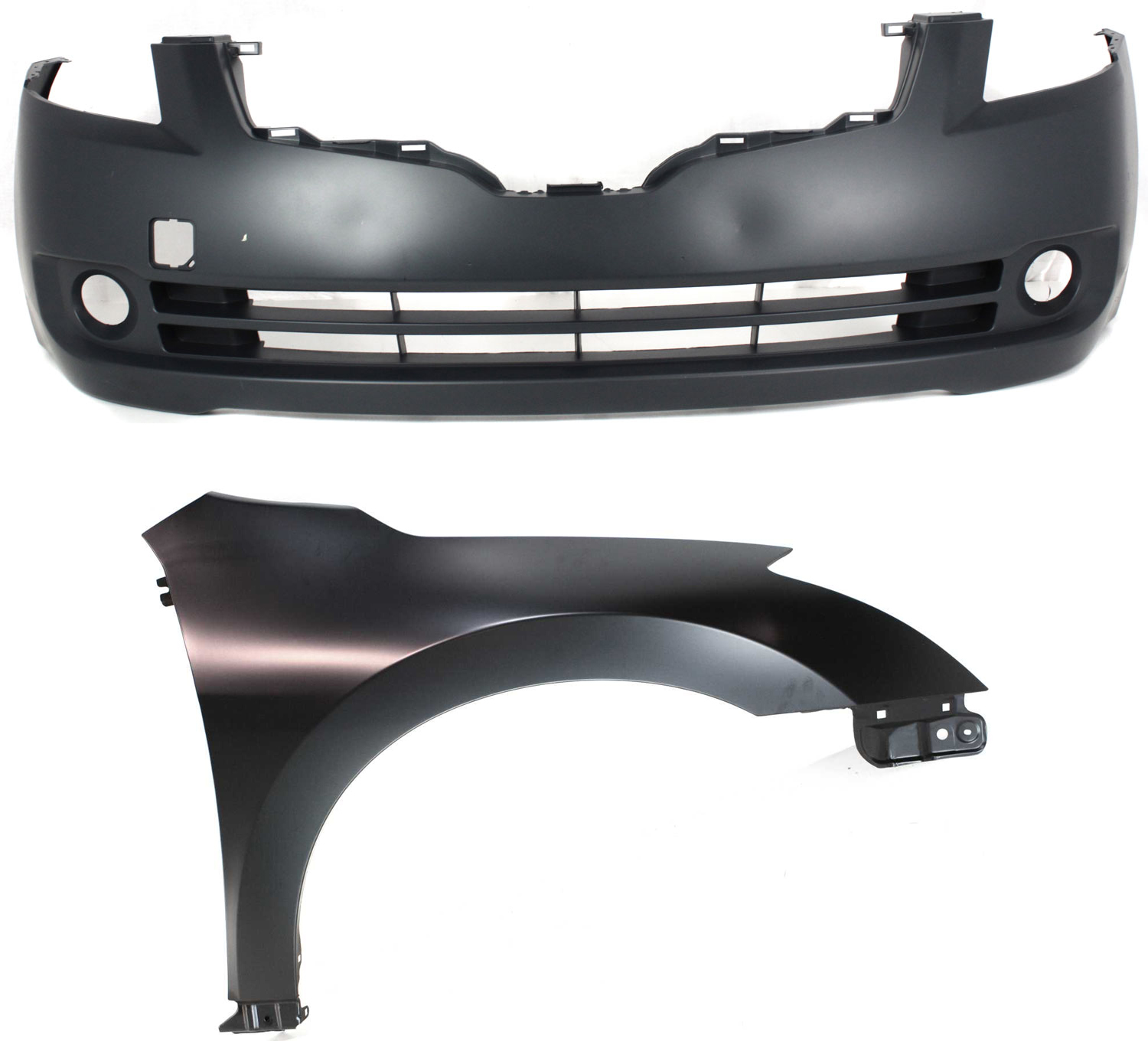 AM ALTIMA 07-09 FRONT FENDER RH 2 pc Kit Includes Bumper Cover SKU KIT 012118-13 Partslink NI1241186 NI1000240 OEM 63100ZN55A 62022JA040