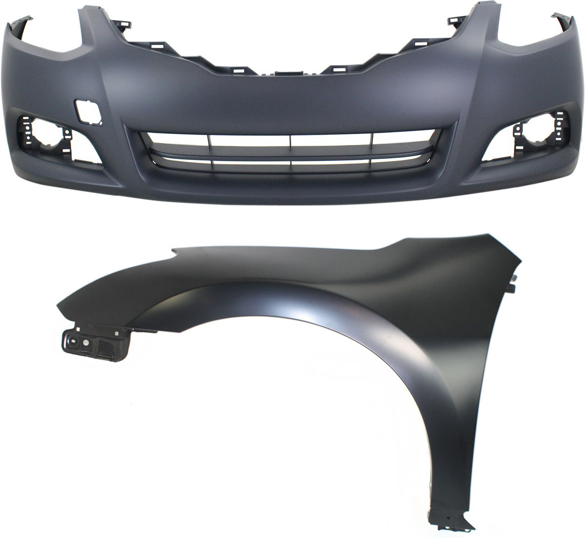 AM ALTIMA 10-13 FRONT FENDER LH 2 pc kit Primed with Bumper Cover CAPA SKU KIT 012118-33 Partslink NI1000275C NI1240195C OEM 62022ZX10H 63101ZN65A