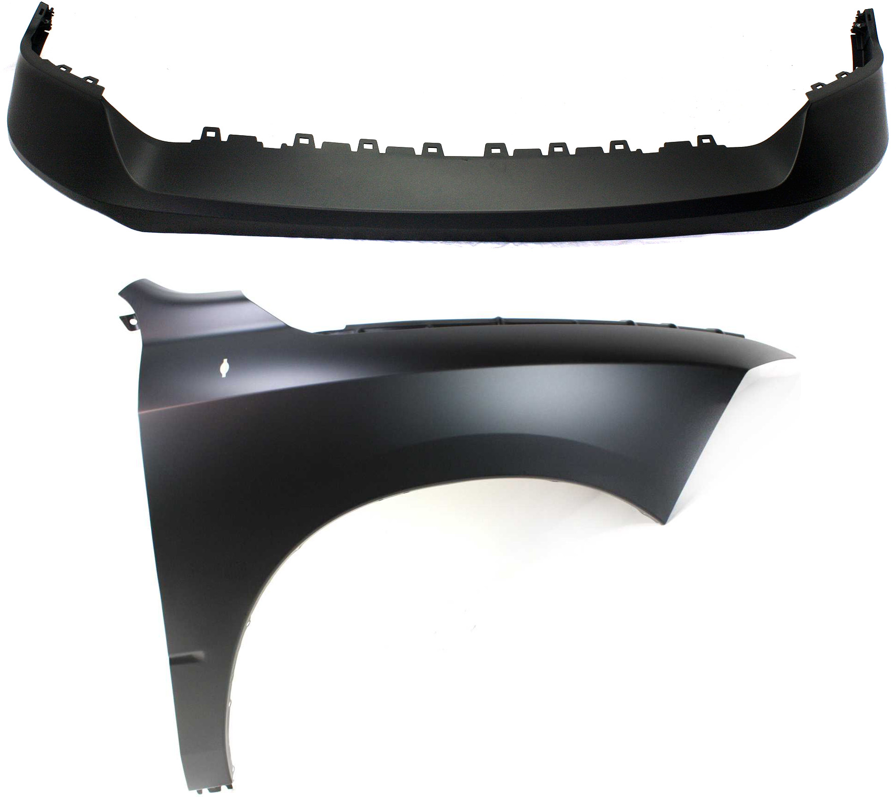 AM RAM 1500-13-18-1500 CLASSIC 19-23 FRONT FENDER RH Primed 2 pc kit with Bumper Cover SKU KIT 012118-48 Partslink CH1241269 CH1014108 OEM 68054338AJ 68054338AI 68197697