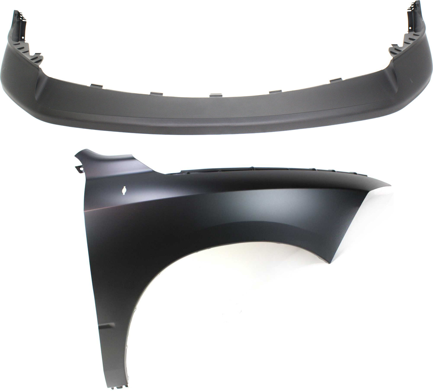 AM RAM 1500-09-12 FRONT FENDER RH 2 pc Kit Includes Bumper Cover CAPA SKU KIT 012118-51 Partslink CH1014102C CH1241269C OEM 68034055AA 68054338AJ 68054338