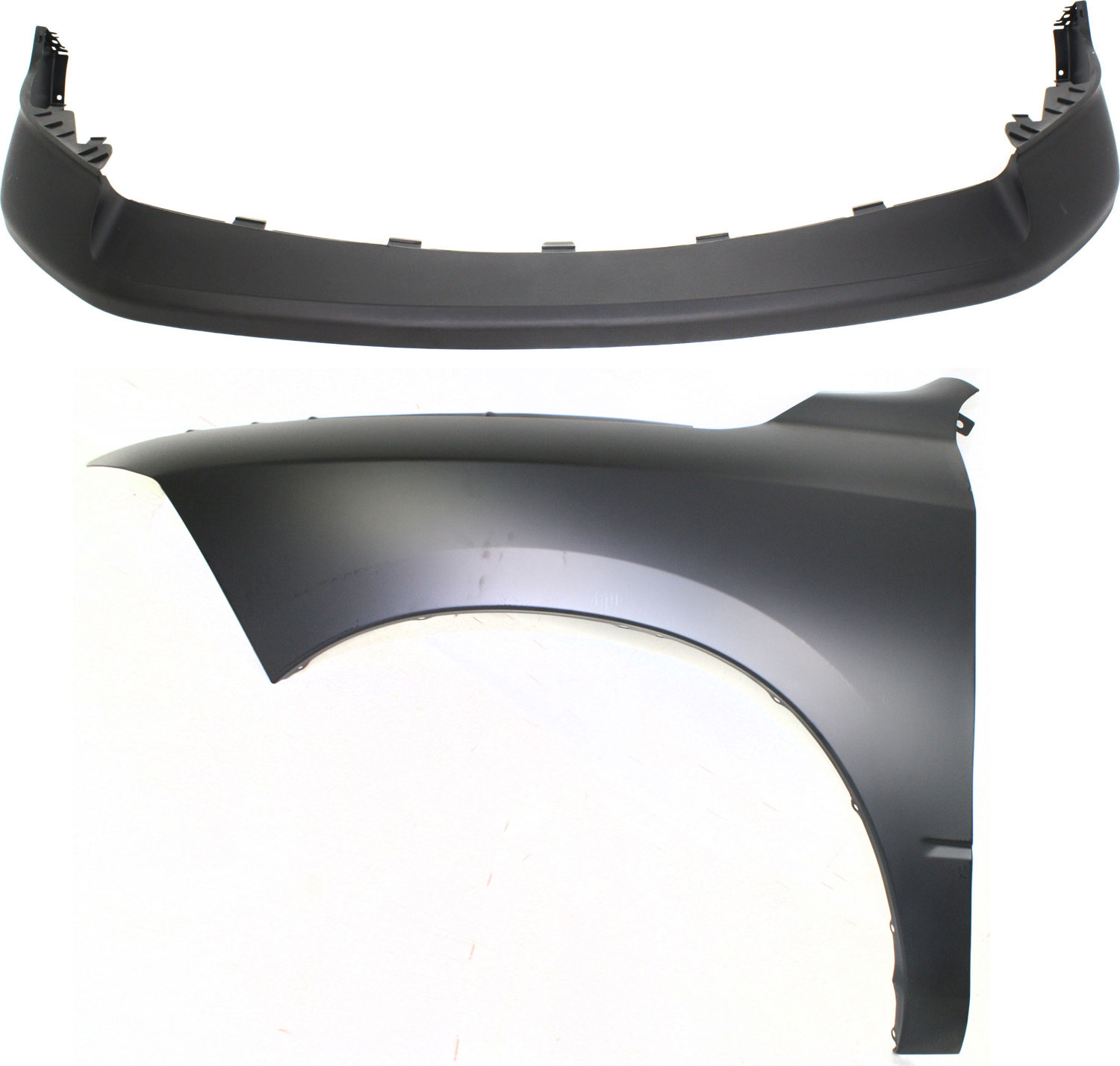 AM RAM 1500-09-12 FRONT FENDER LH 2 pc Kit Includes Bumper Cover CAPA SKU KIT 012118-64 Partslink CH1014102C CH1240269C OEM 68034055AA 68054339AJ 68054339