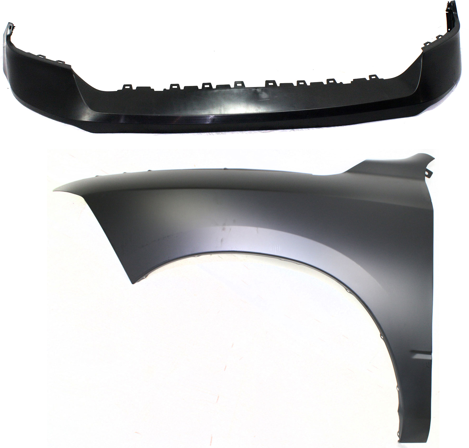 AM RAM 1500-13-18 RAM 1500 CLASSIC 19-24 FRONT FENDER LH 2 pc Kit with Bumper Cover CAPA SKU KIT 012118-66 Partslink CH1014107C CH1240269C OEM 68054339AJ 68054339AI 68207014