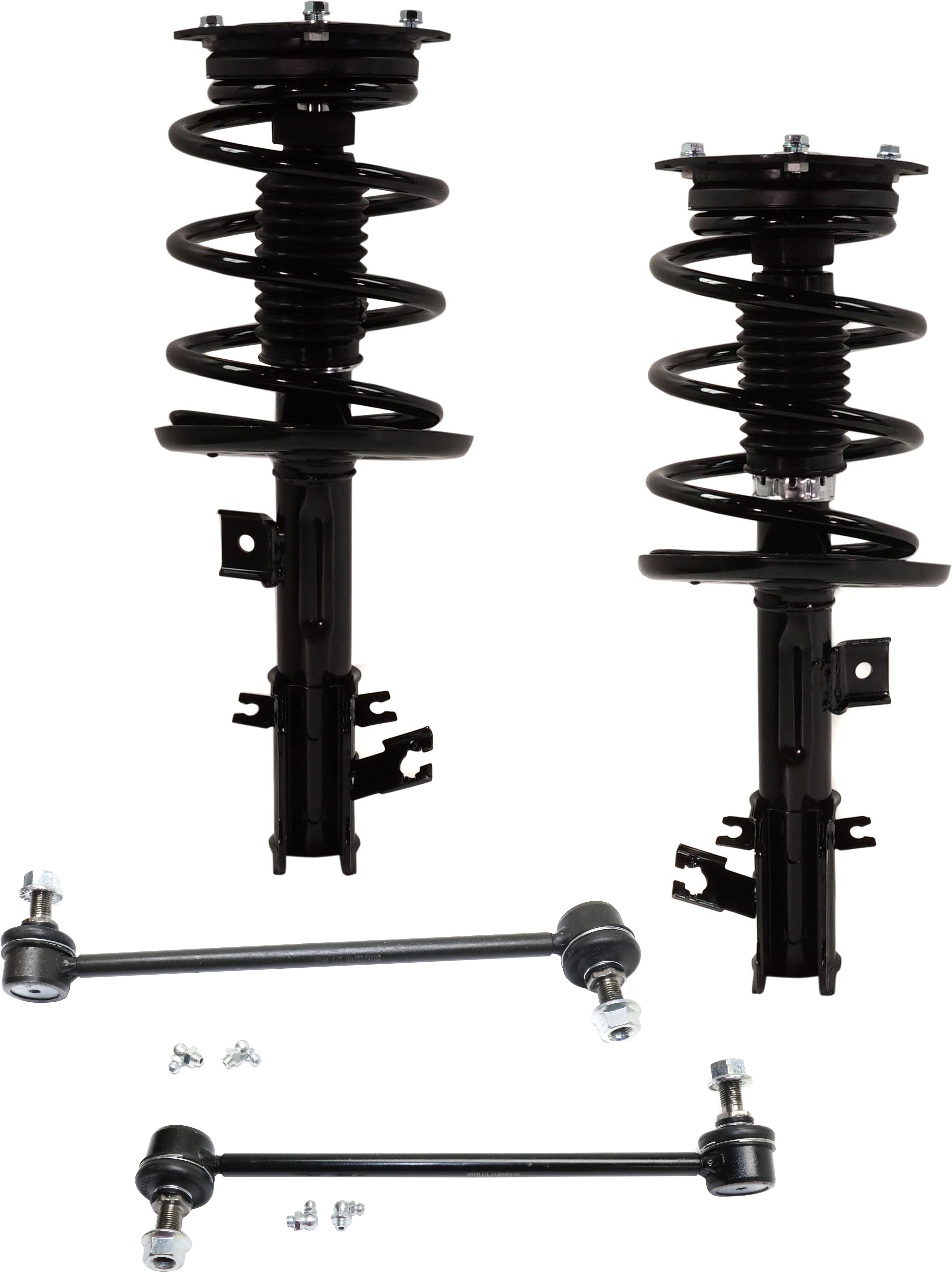 AM MAXIMA 09-12 FRONT SUSPENSION KIT RH AND LH 4 pc Kit with Loaded Struts and Sway Bar Links SKU KIT 012121-02-02 OEM 172604-272604-853010-501726049