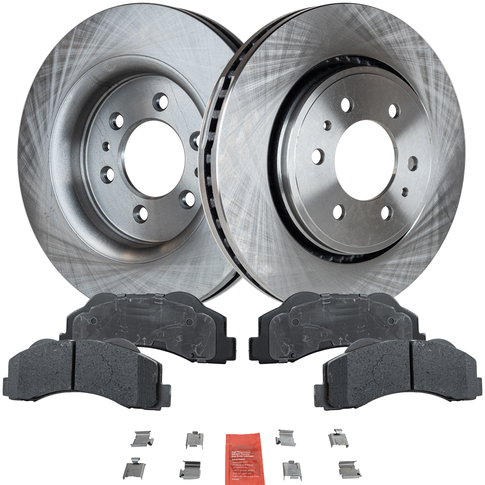 AM EXPEDITION F 150-10-17 NAVIGATOR 11-17 FRONT BRAKE DISC AND PAD KIT 4 pc kit SKU KIT 012121-02-21 OEM 7L1Z1125A 9L1Z1125A 8L1Z1125A