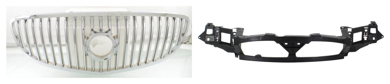 AM ALLURE LACROSSE 08-09 GRILLE ASSEMBLY 2 pc Kit includes Header Panel CAPA SKU KIT 012126-21 Partslink GM1041119C GM1200618C OEM 15889923-25792484