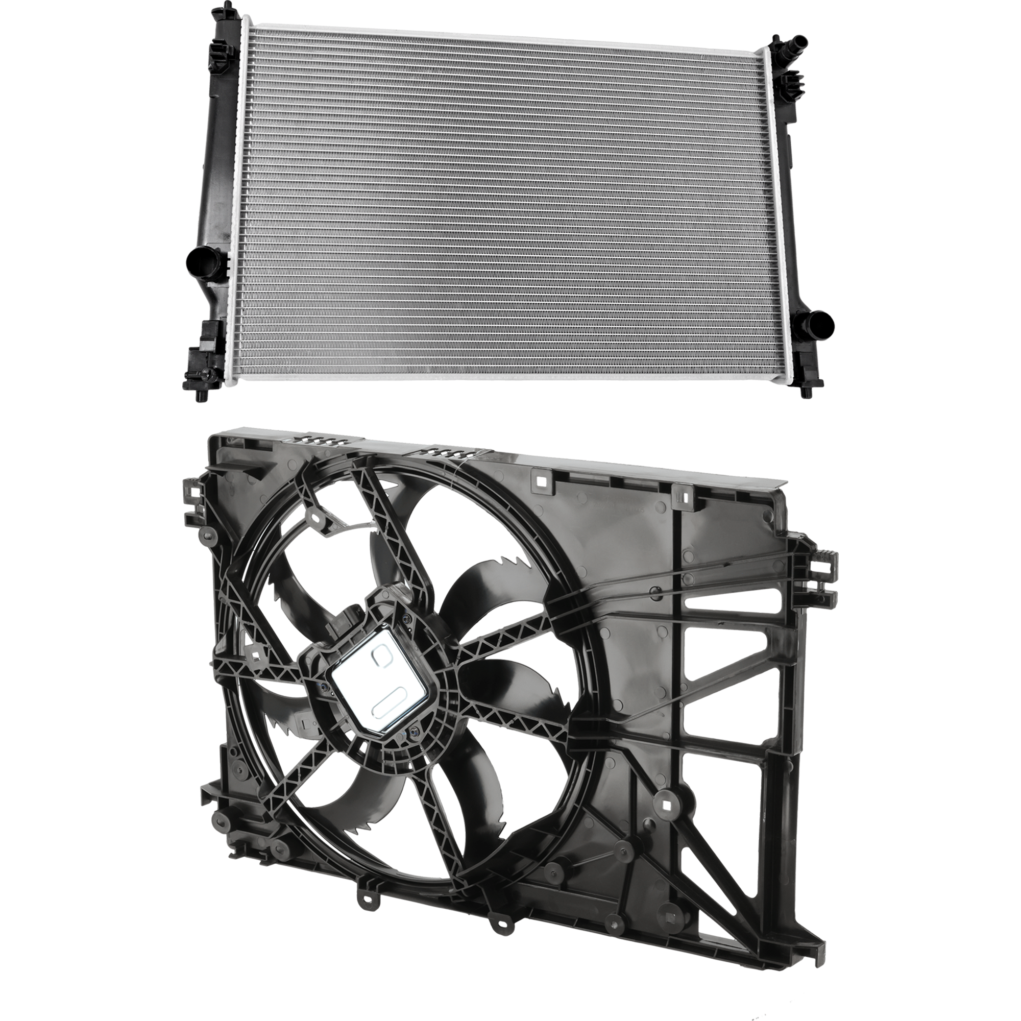 AM CAMRY 20-24 RAV4-19-24 RADIATOR 2 pc Kit includes Radiator Fan SKU KIT 012126-47 Partslink TO3010364 TO3115204 OEM 1640025130-16400F0010-163600P1