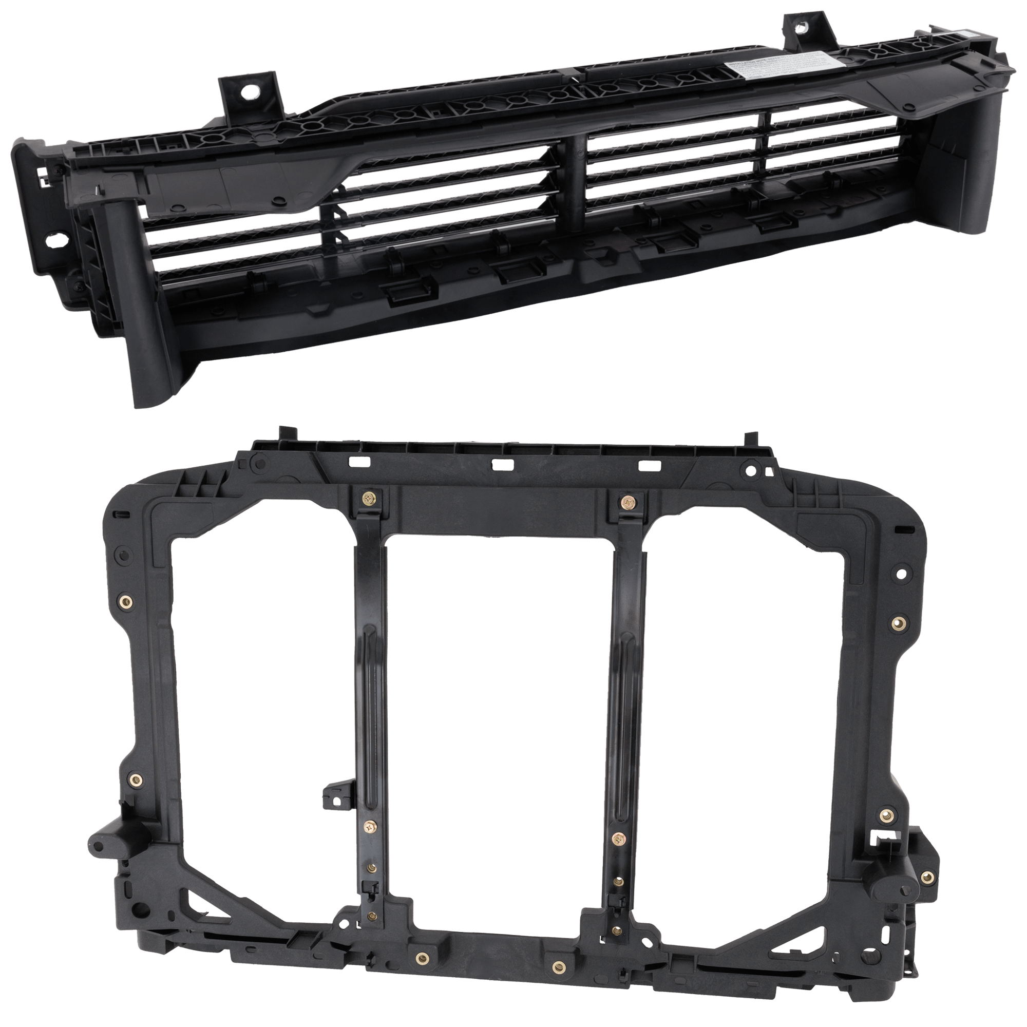 AM CX 5-22-25 RADIATOR SUPPORT 2 pc Kit Assembly includes Active Grille Shutter SKU KIT 012126-53 Partslink MA1225184 MA1206102 OEM K12353110B KB8A50R10A
