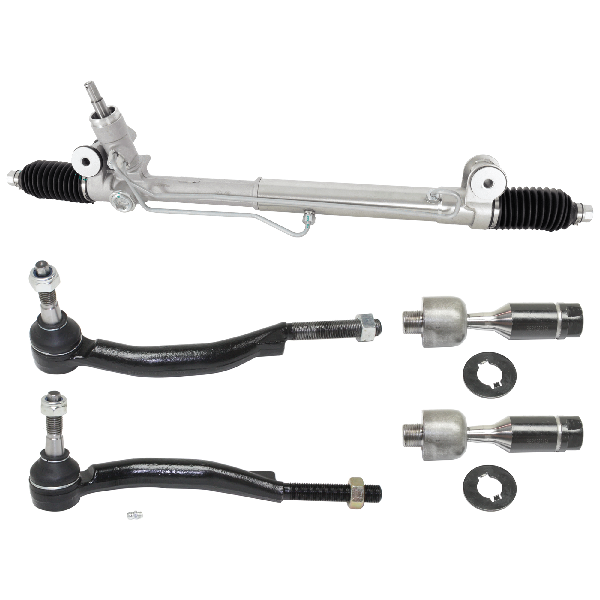 AM TRAILBLAZER ENVOY 02-09 STEERING RACK 5 pc Kit w Tie Rod End SKU KIT 012225 C02 OEM 1015598-2693225-4011888-261002