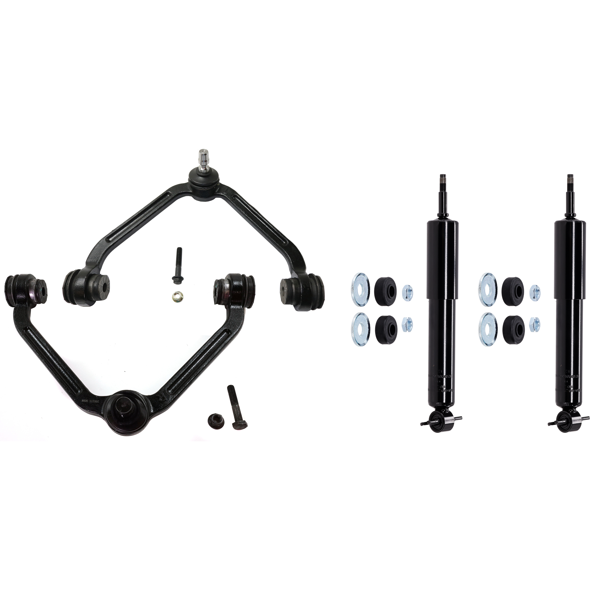 AM RANGER 98-11 B2500-99-01 FRONT CONTROL ARM RH AND LH Upper 4 pc Kit w Shock Absorber and Strut Assembly SKU KIT 012225 C112 OEM 37153-8L5Z18124AB G63772
