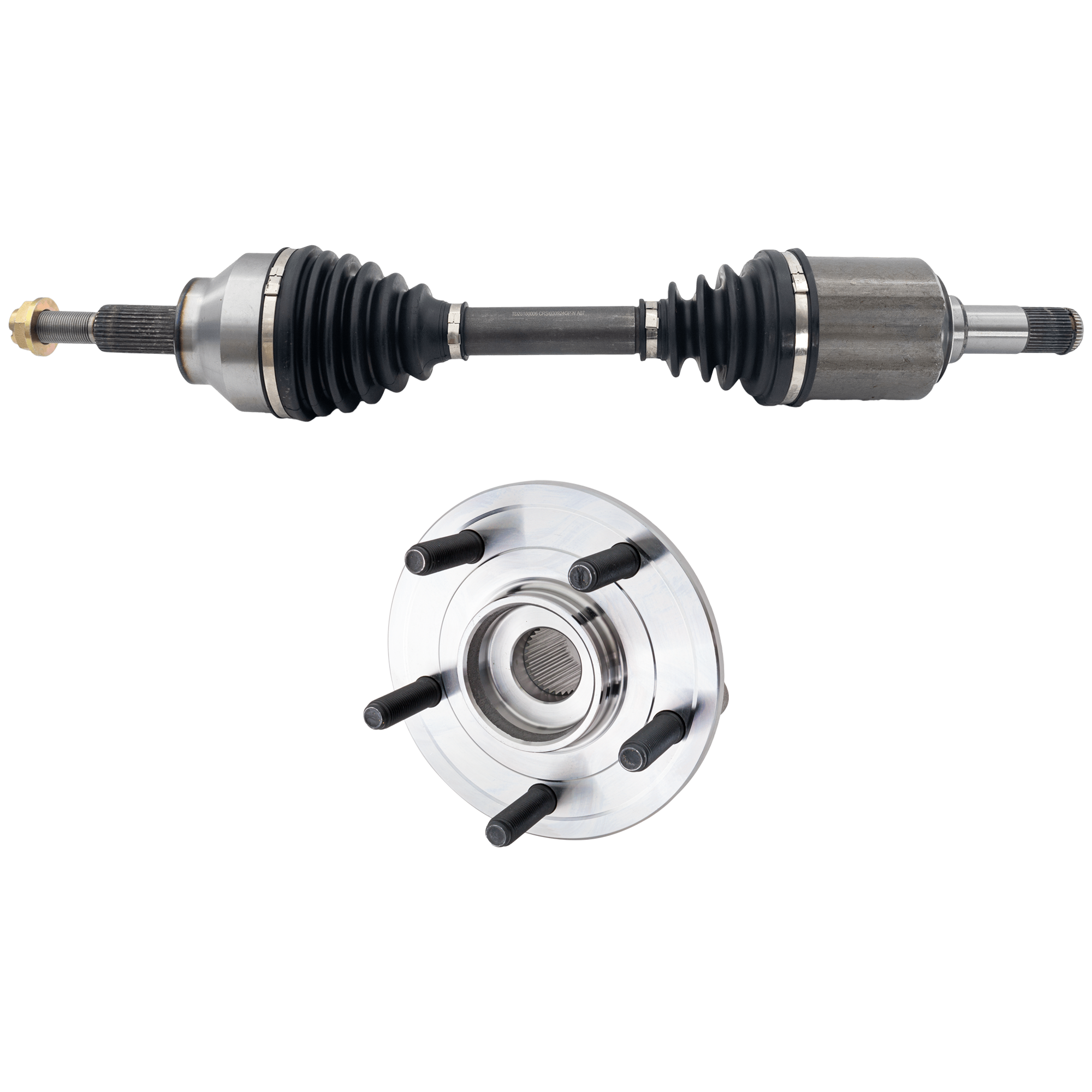 AM DURANGO 11-22 GRAND CHEROKEE 11-21 FRONT CV AXLE ASSEMBLY LH 2 pc Kit w Wheel Hub SKU KIT 012225 C123 OEM 52124767AE