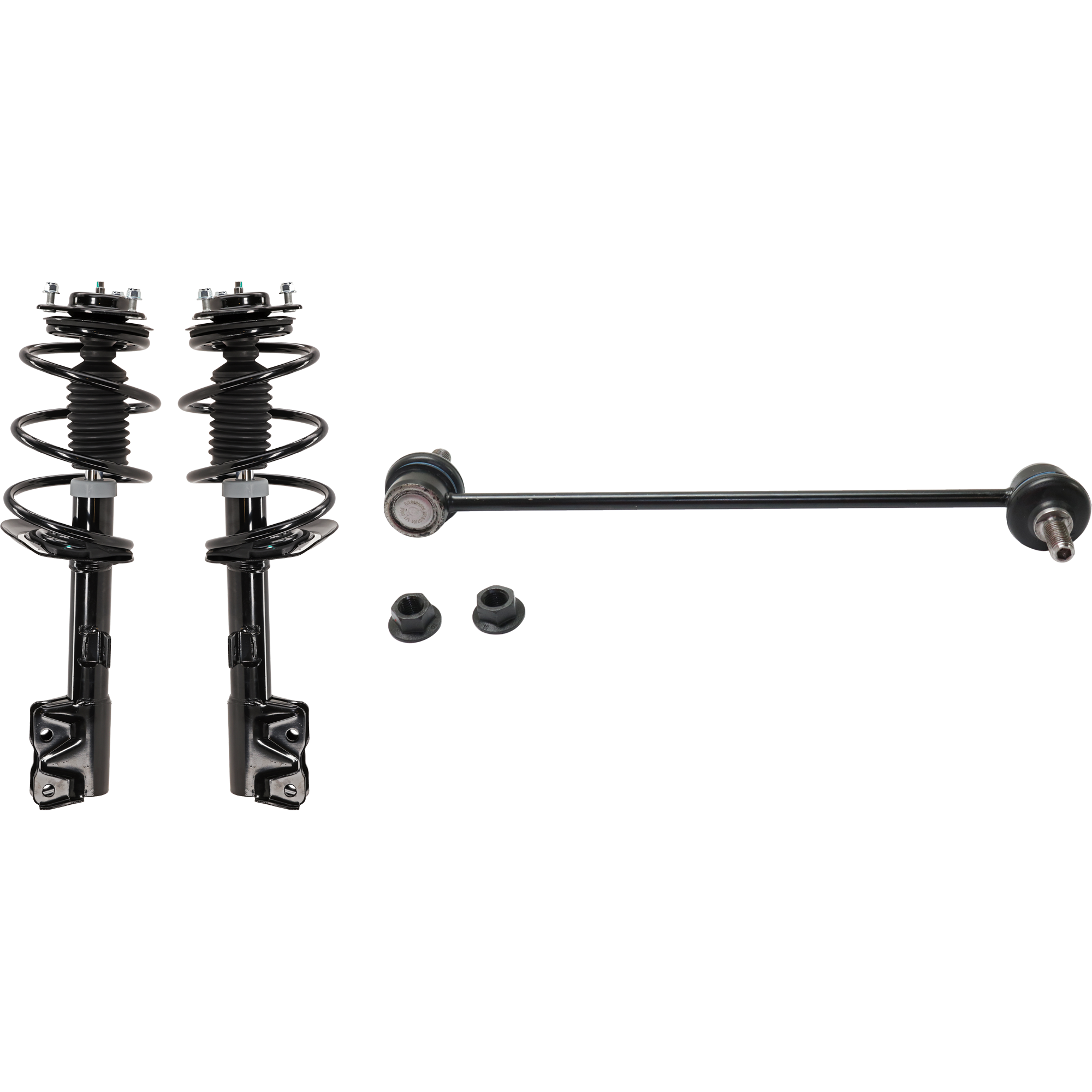 AM CALIBER 07-12 FRONT LOADED STRUT RH AND LH 4 pc Kit w Sway Bar Link SKU KIT 012225 C135 OEM 5174185AC