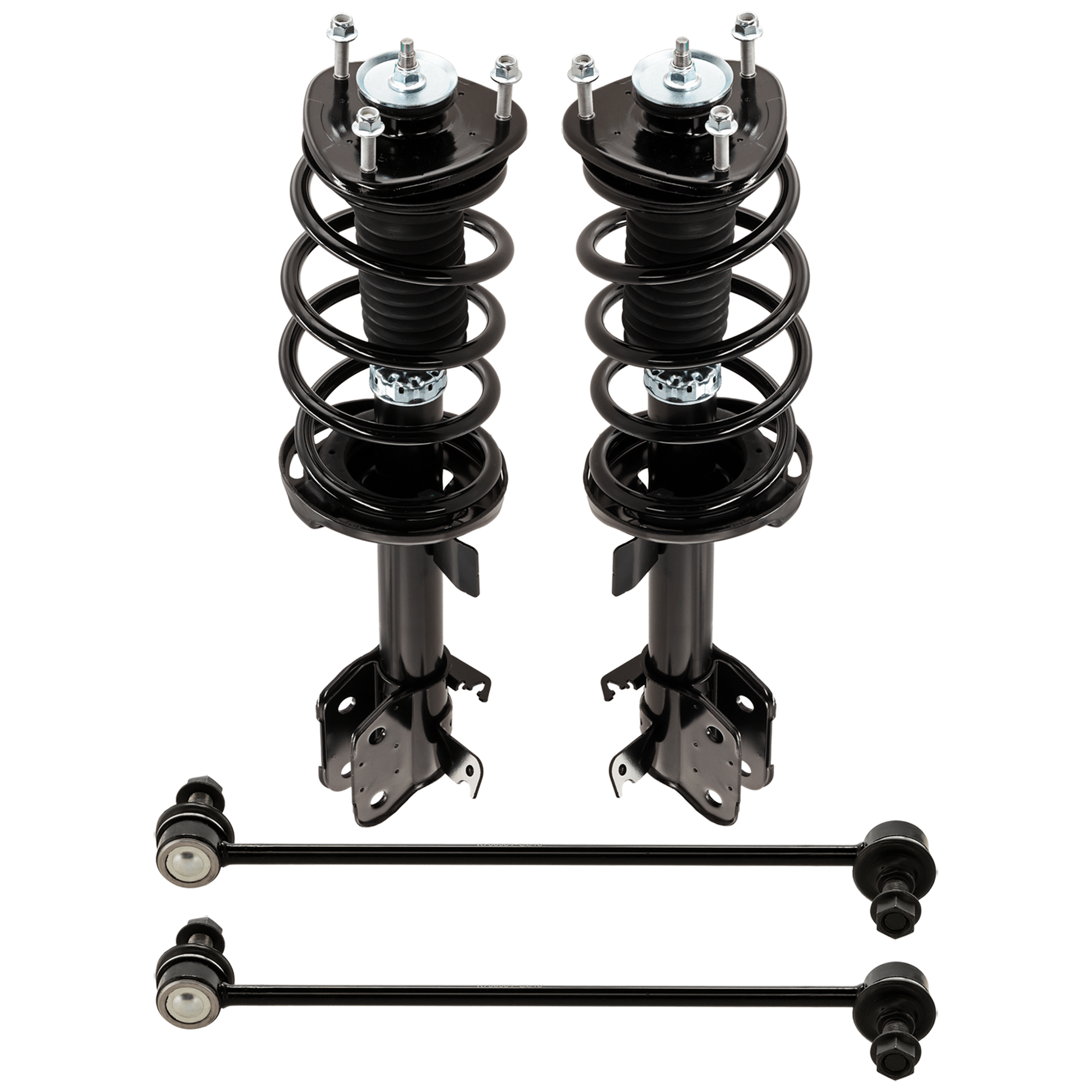 AM ODYSSEY 11-12 FRONT LOADED STRUT RH AND LH Gas Charged Twin tube 4 pc Kit w Sway Bar Link SKU KIT 012225 C145