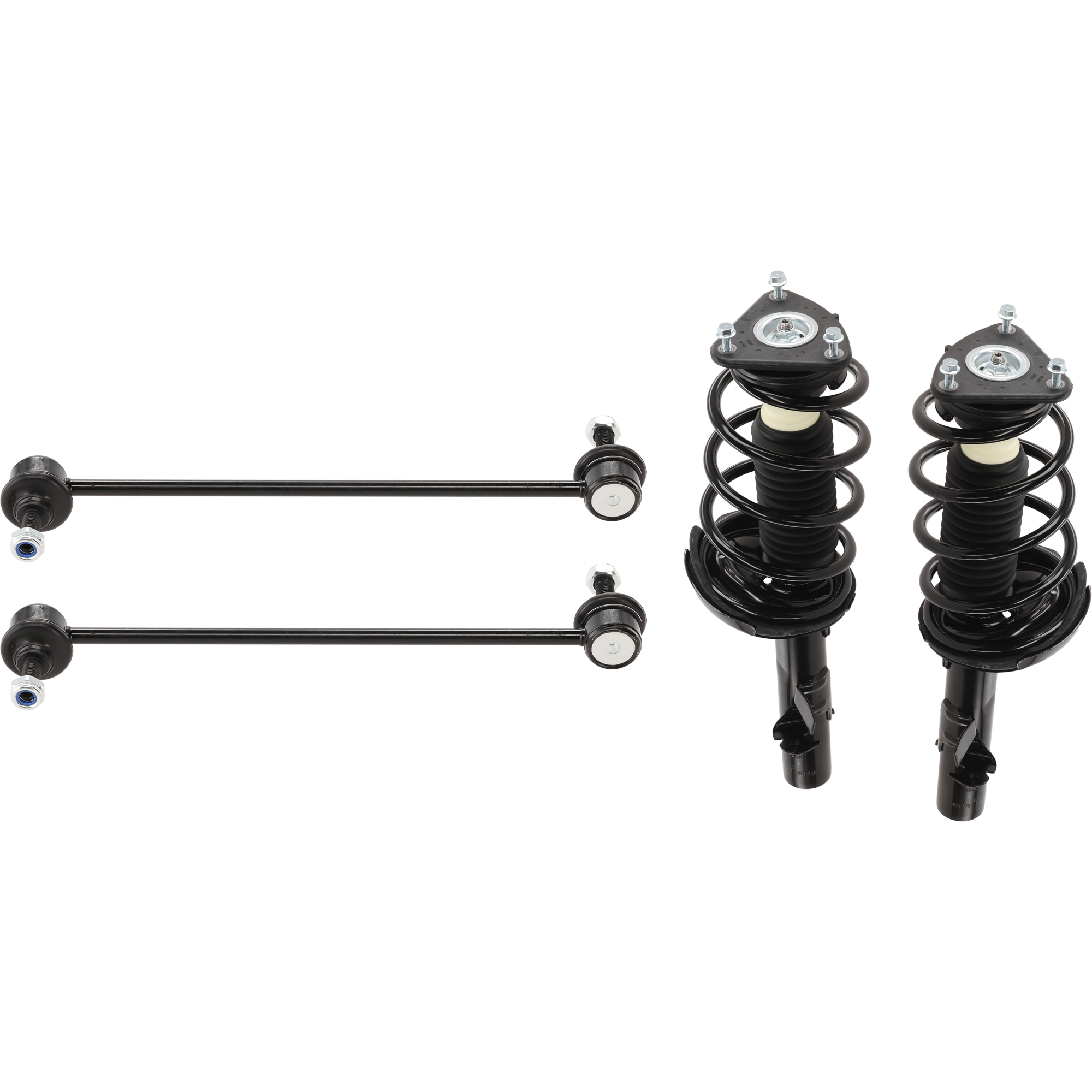AM FOCUS 12-13 FRONT SUSPENSION KIT 4 pc Kit w Shock Absorber and Strut Assembly and Sway Bar Link SKU KIT 012225 C30 OEM 818962-11085-172523-1335877L C