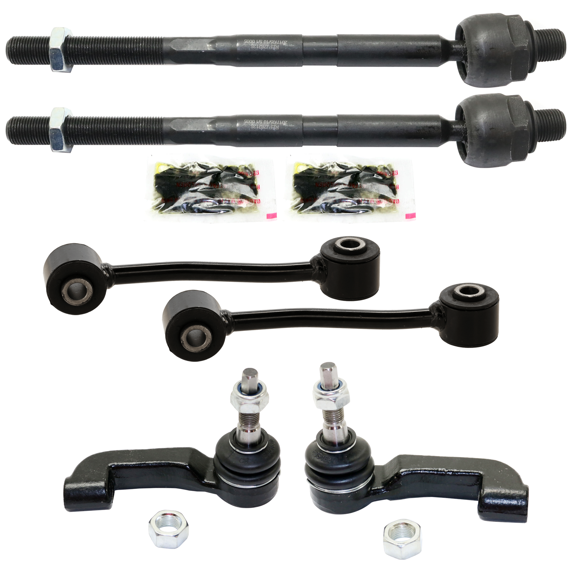 AM NITRO 07-07 FRONT TIE ROD RH AND LH Inner and Outer 6 pc Kit w Sway Bar Link SKU KIT 012225 C32 OEM 45A1341 ES4632-4012359-6125803