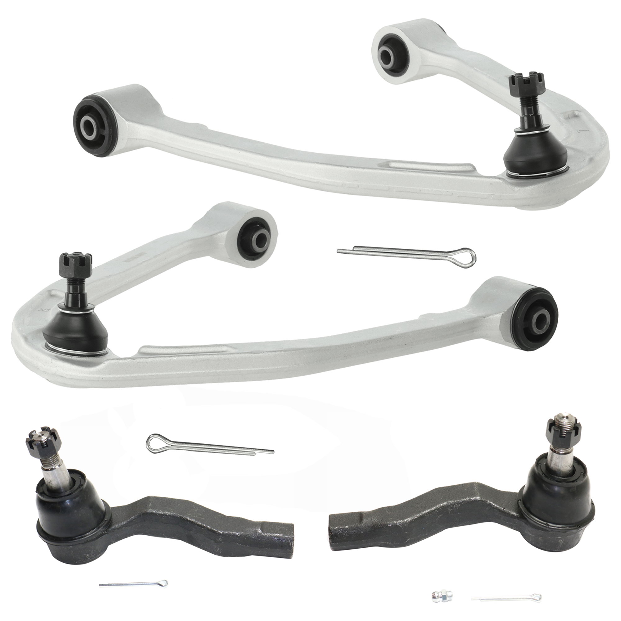 AM 350Z 03-09 G35-03-07 FRONT TIE ROD RH AND LH Outer 4 pc Kit w Control Arm SKU KIT 012225 C41 OEM 54525AL500-54524AL500-54524CF0