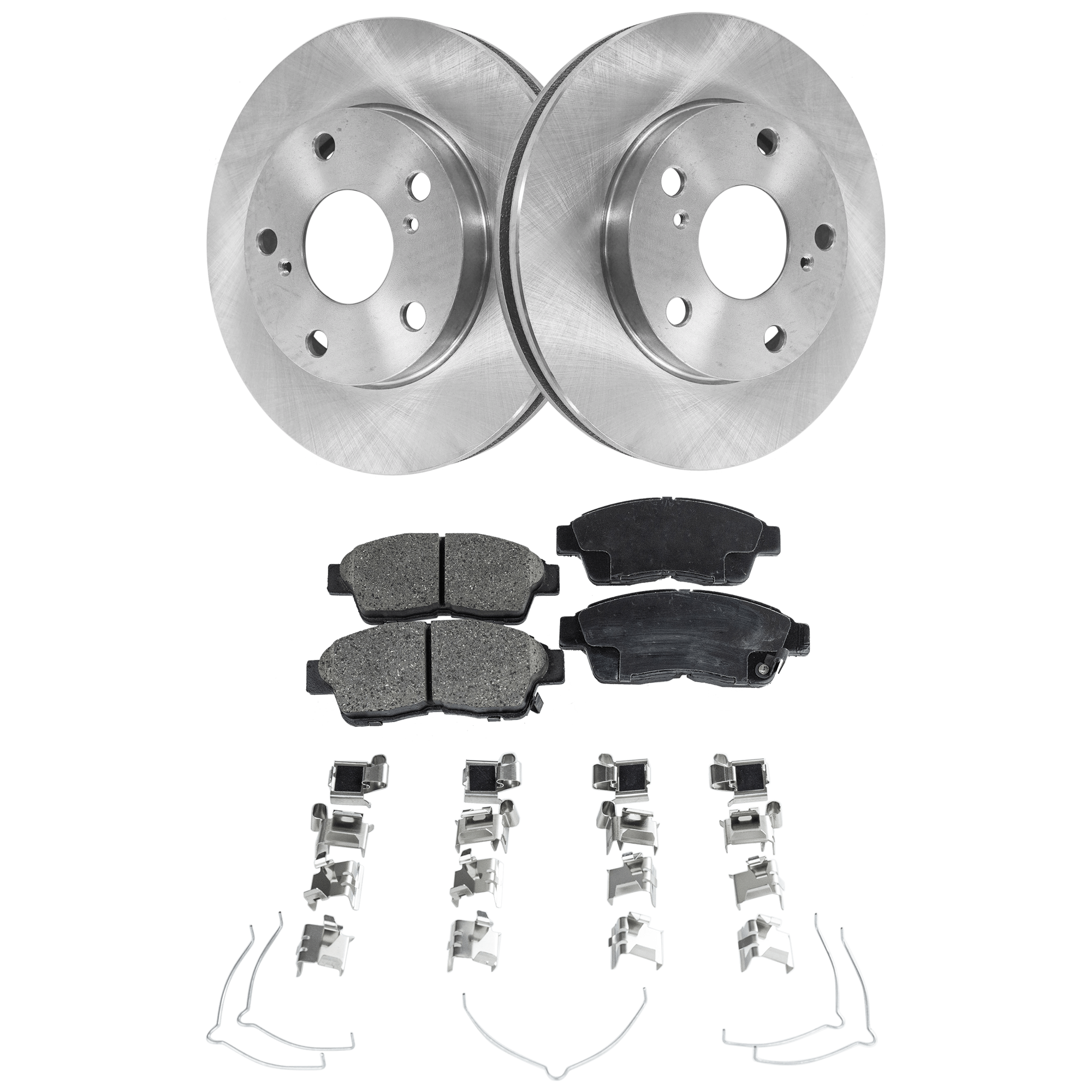 AM CAMRY 96-01 FRONT BRAKE DISC AND PAD kit 4 pc kit 2.2L Eng. Plain Surface SKU KIT 012225 C42 OEM 4351233020-4351233050-43512060