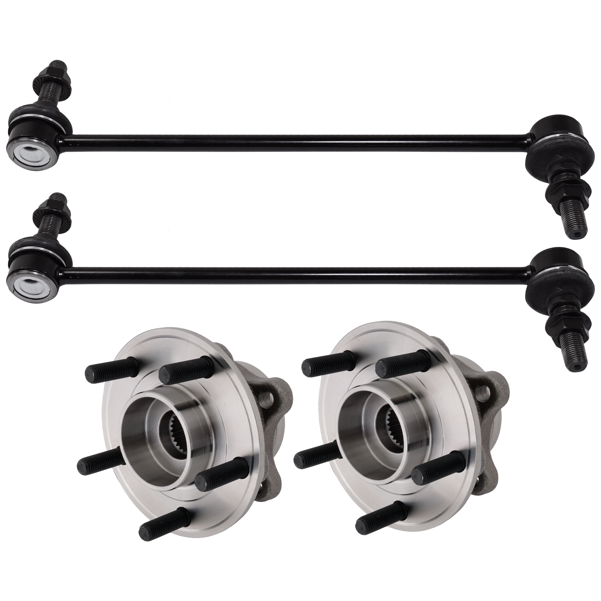 AM FUSION 13-20 MKZ 13-16 FRONT HUB ASSEMBLY RH AND LH 5 Studs 4 pc Kit w Sway Bar Link SKU KIT 012225 C48 OEM DG9Z5K484A