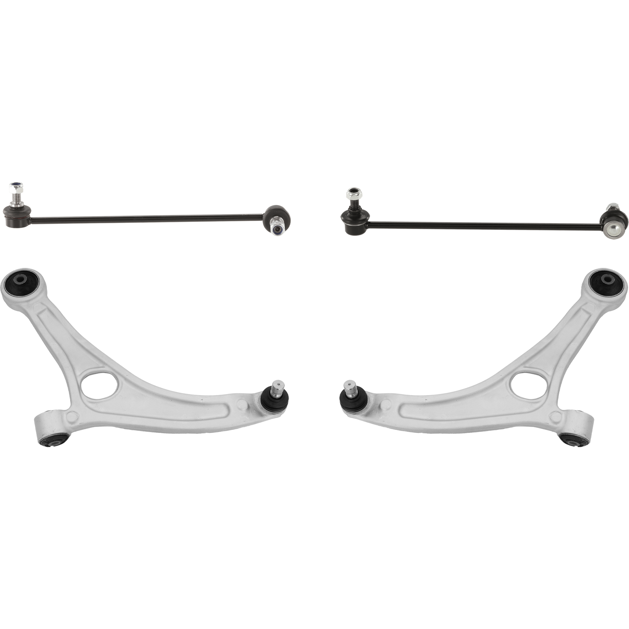 AM SONATA 11-12 OPTIMA 11-12 FRONT CONTROL ARM RH AND LH Lower w ball joint s 4 pc Kit with Sway Bar Link SKU KIT 012225 C66 OEM 548302T000