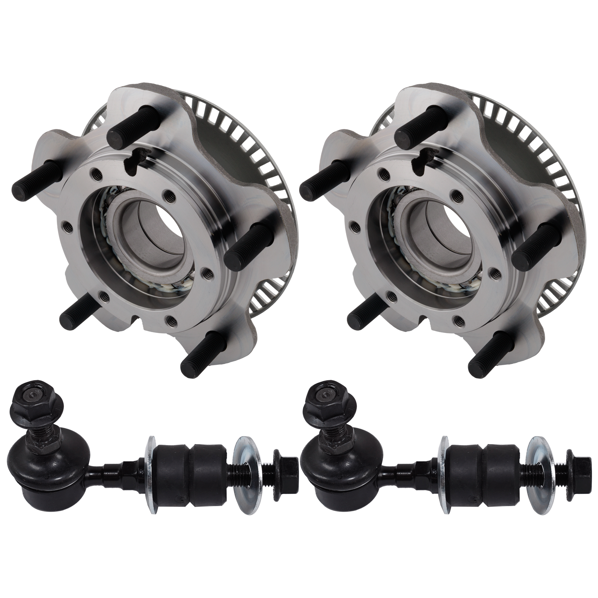 AM TRACKER VITARA 01-04 FRONT HUB ASSEMBLY RH AND LH 5 Studs 4 pc Kit w Sway Bar Link SKU KIT 012225 C82 OEM 30023300