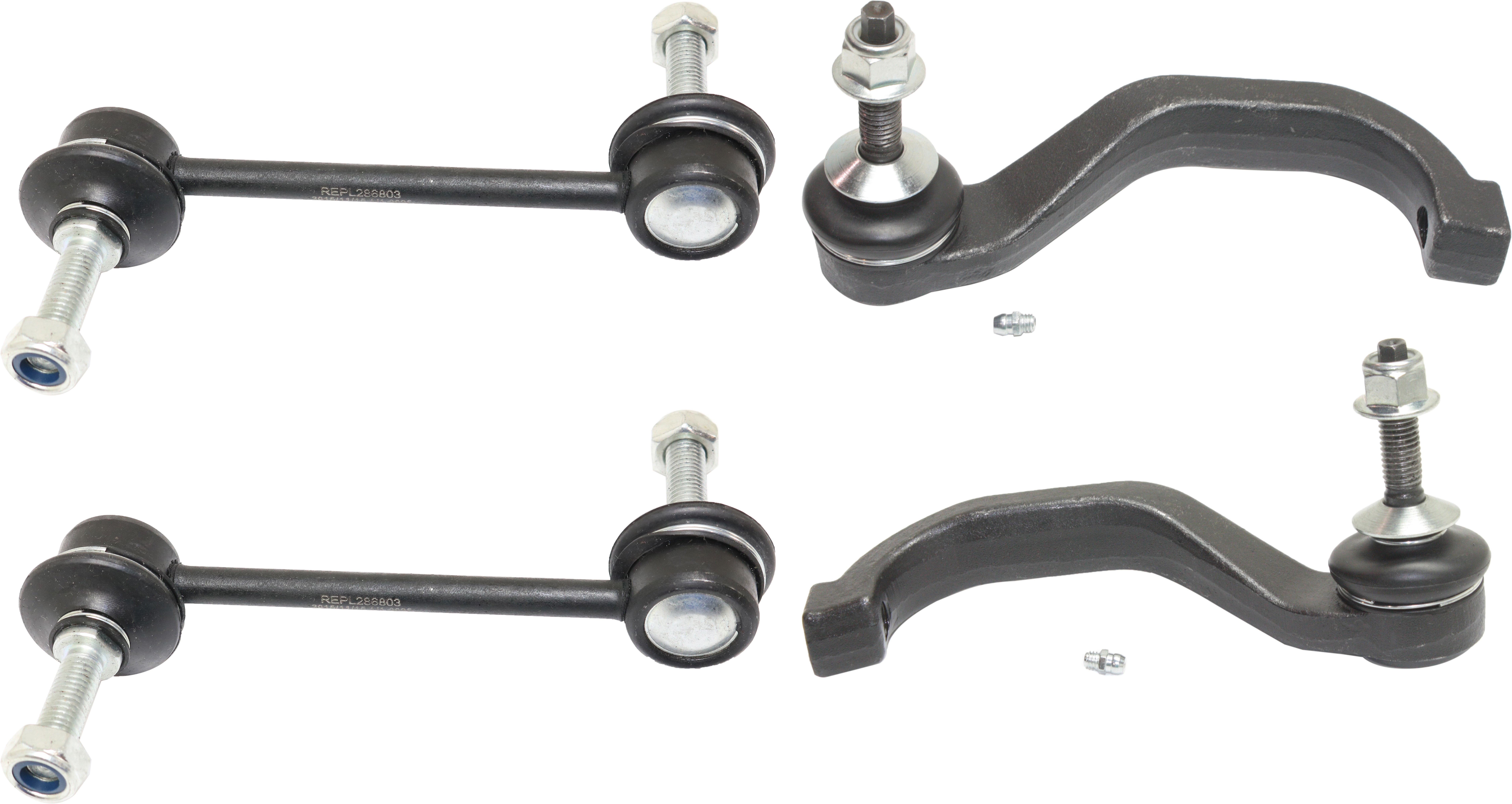 AM LS 00-06 THUNDERBIRD 02-05 FRONT SUSPENSION KIT RH AND LH 4 pc Kit with Sway Bar Links and Tie Rod Ends SKU KIT 012418-06 OEM 1015703-2651642-5451433-1W4Z5K