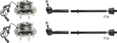 AM EXPEDITION NAVIGATOR 03-06 FRONT HUB ASSEMBLY RH AND LH 6 pc Kit 4WD with Tie Rod Ends SKU KIT 012418-10 OEM 6L1Z1104E 2L1Z3280GA 2693264-2