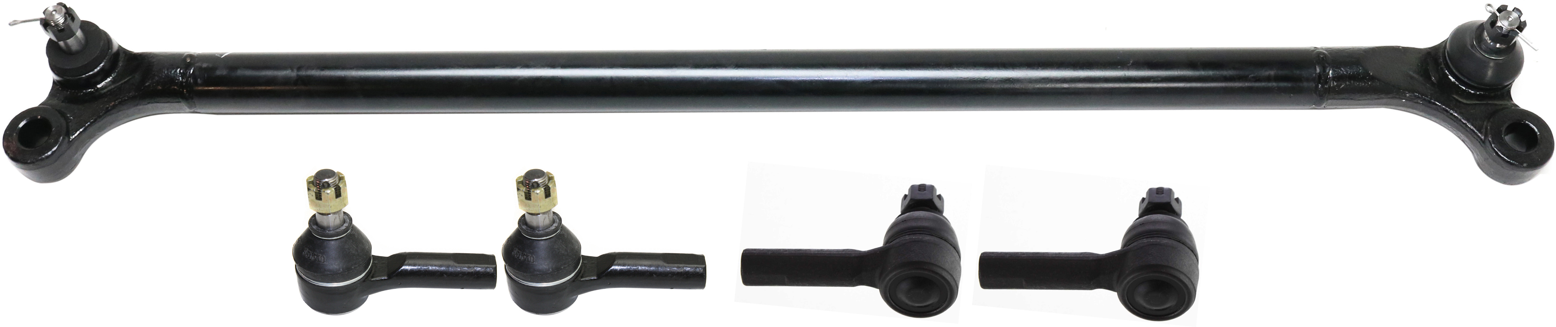 AM FRONTIER 98-04 XTERRA 00-04 FRONT SUSPENSION KIT 5 pc kit with Center Link and Tie Rod Ends SKU KIT 012418-11 OEM CL69049 GDS80593 JTY7510-35