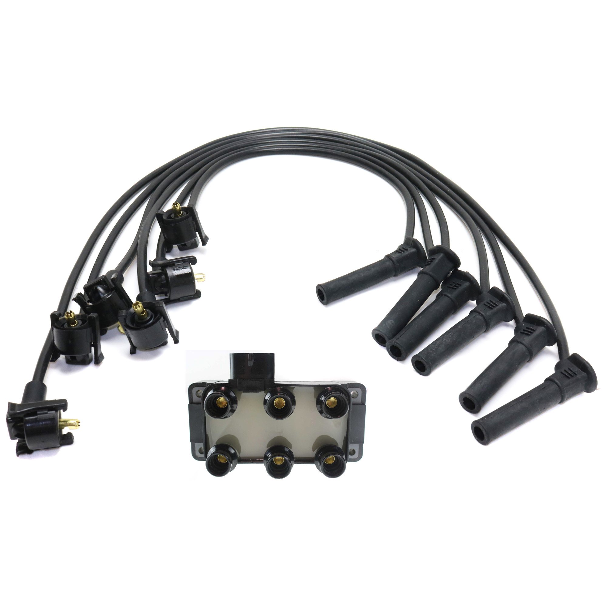 AM EXPLORER SPORT TRAC 01-05 RANGER 01-11 IGNITION COIL with Spark Plug Wire SKU KIT 012419-23