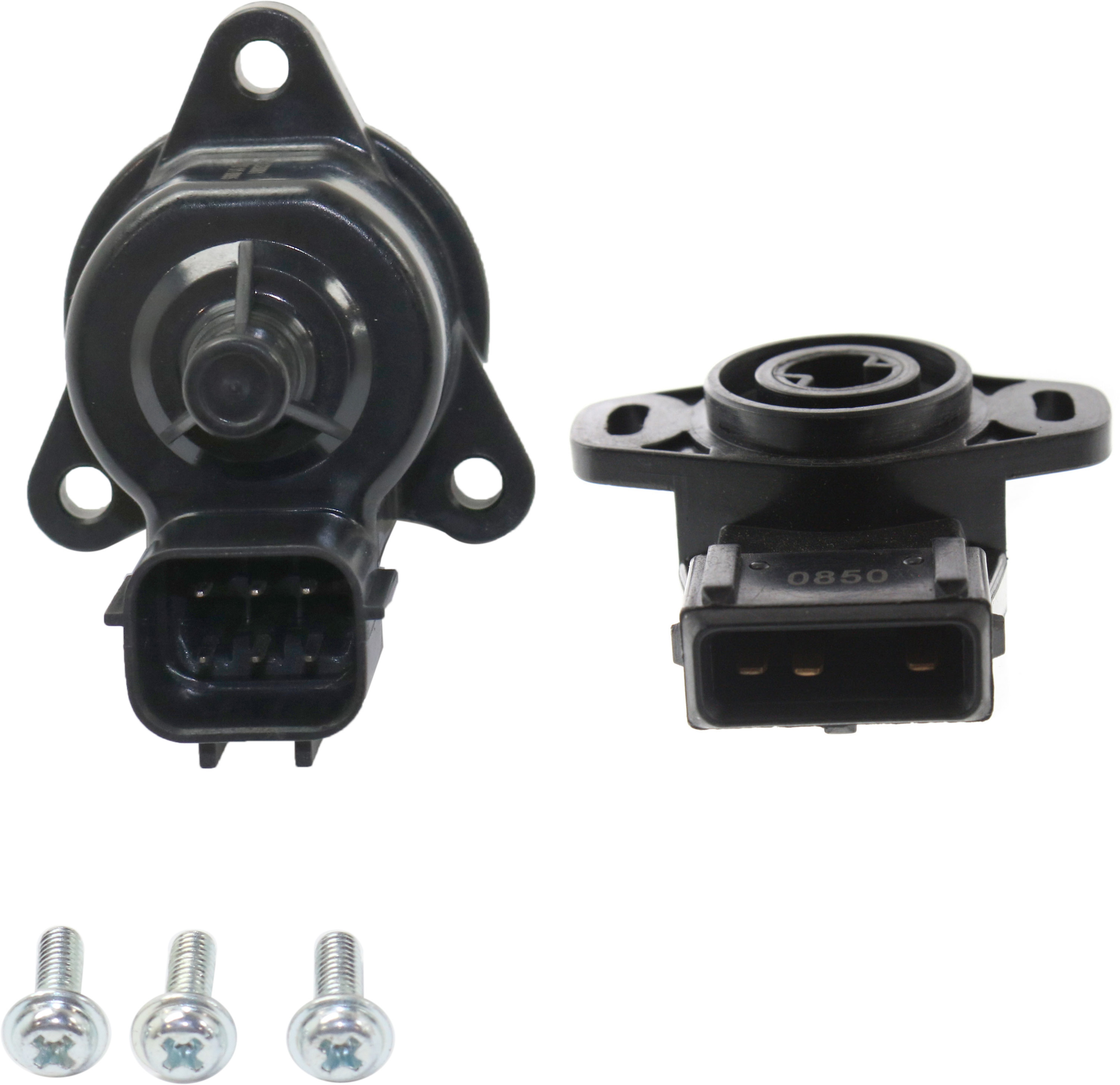 AM GALANT 99-03 ECLIPSE 00-05 THROTTLE POSITION SENSOR 2 pc Kit with Idle Control Valve SKU KIT 012419-25 OEM 75318-141629-141750-216729-717