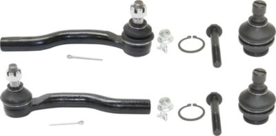 AM TITAN 04-15 ARMADA 05-19 FRONT BALL JOINT RH AND LH Lower 4 pc Kit Includes Tie Rod End SKU KIT 012518-02 OEM 2601734-5051426-10480647-45D24