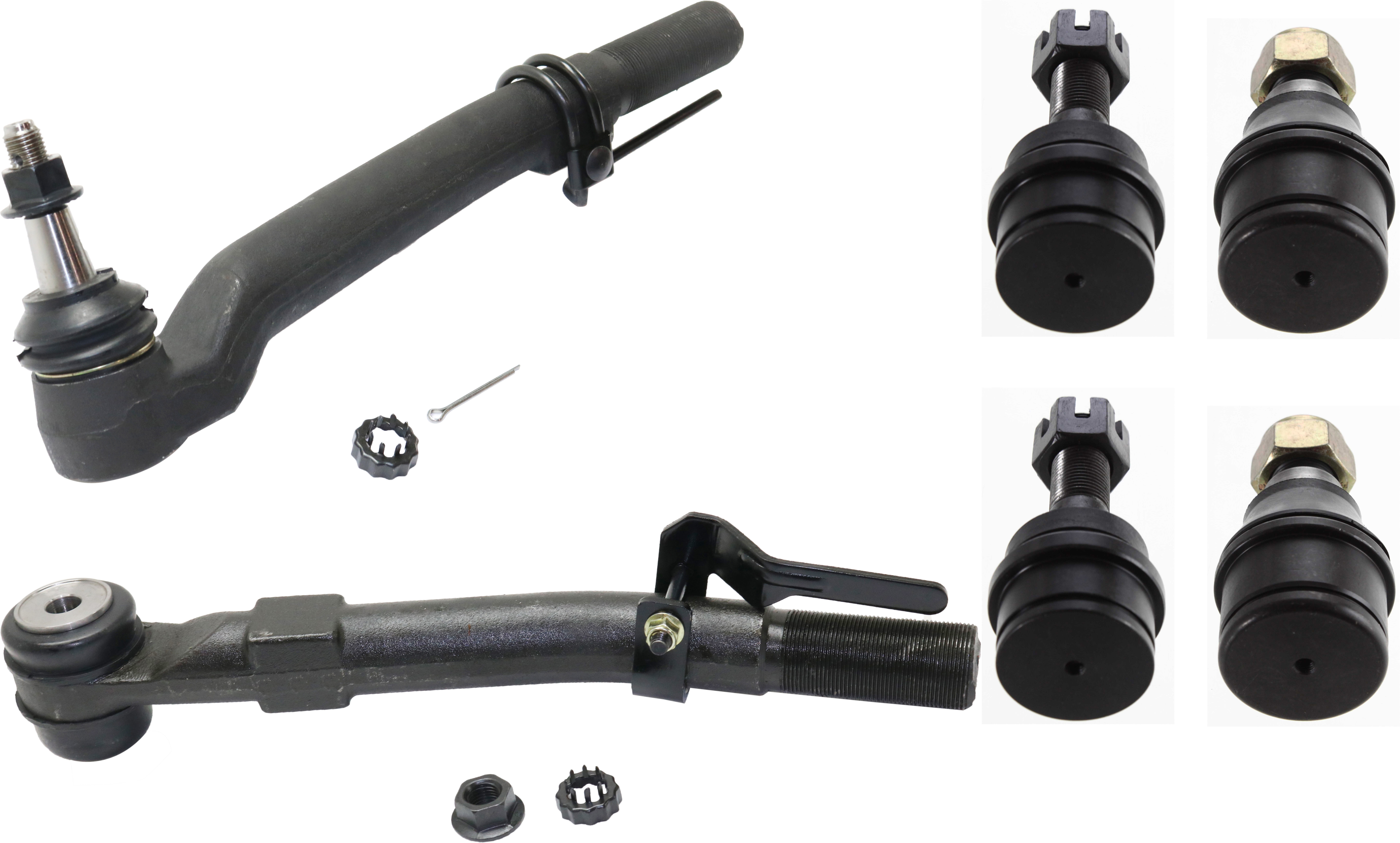 AM F 250 F 350 SUPER DUTY 05-22 FRONT SUSPENSION KIT RH AND LH 6 pc kit with Ball Joints and Tie Rod Ends SKU KIT 012518-06 OEM 104149-287003-287006-2601248-2