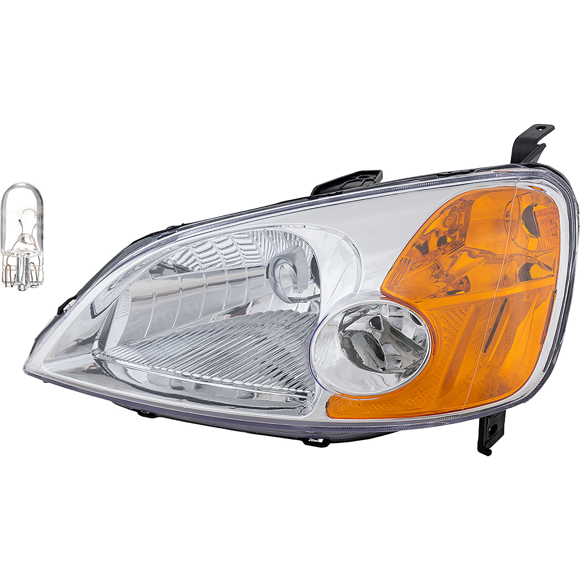 AM CIVIC 01-03 HEAD LAMP LH 2 pc kit Assembly Incandescent OE comparable SKU KIT 012524-103