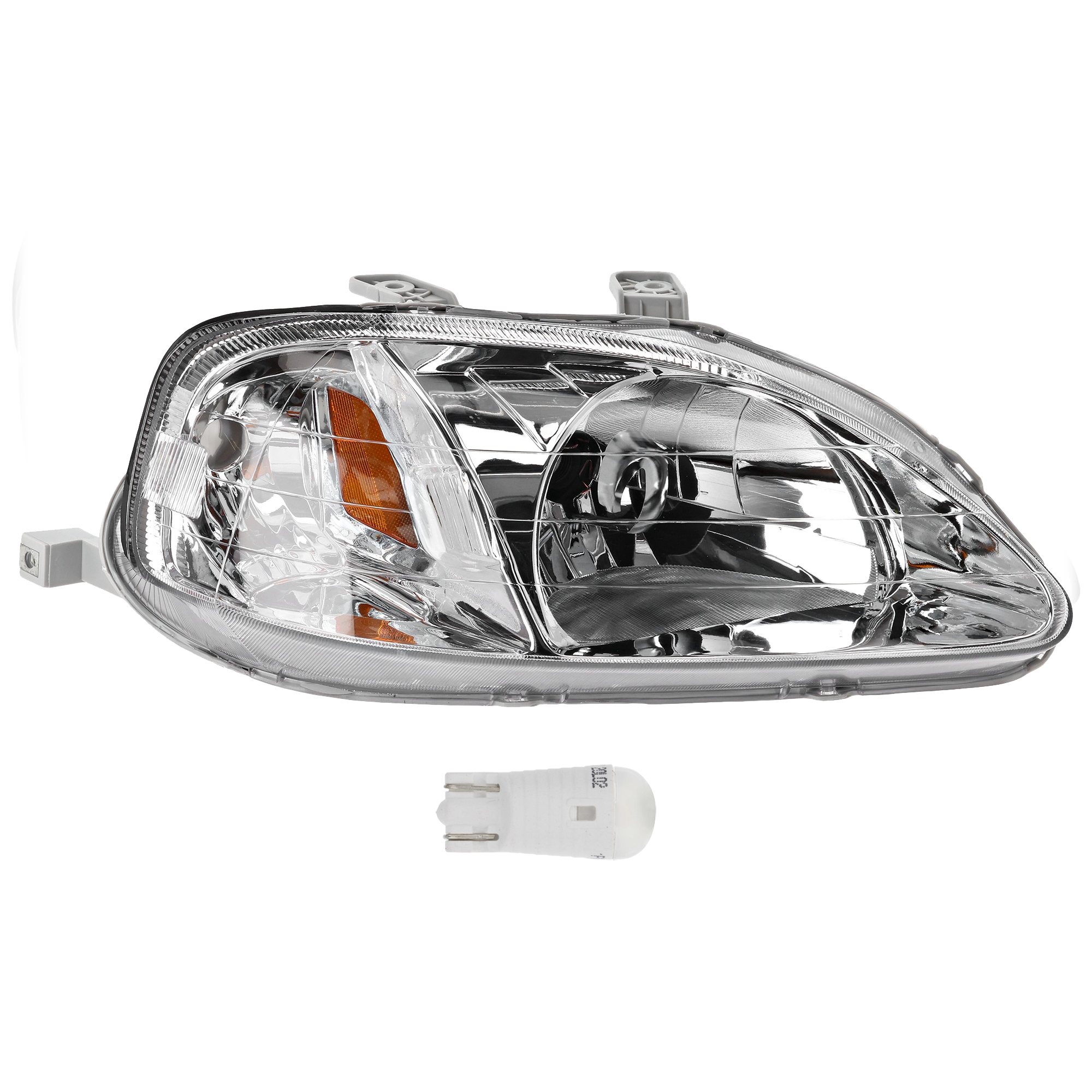 AM CIVIC 99-00 HEAD LAMP RH 2 pc kit Assembly LED OE comparable SKU KIT 012524-94 Partslink HO2503113 OEM 33101S01A02