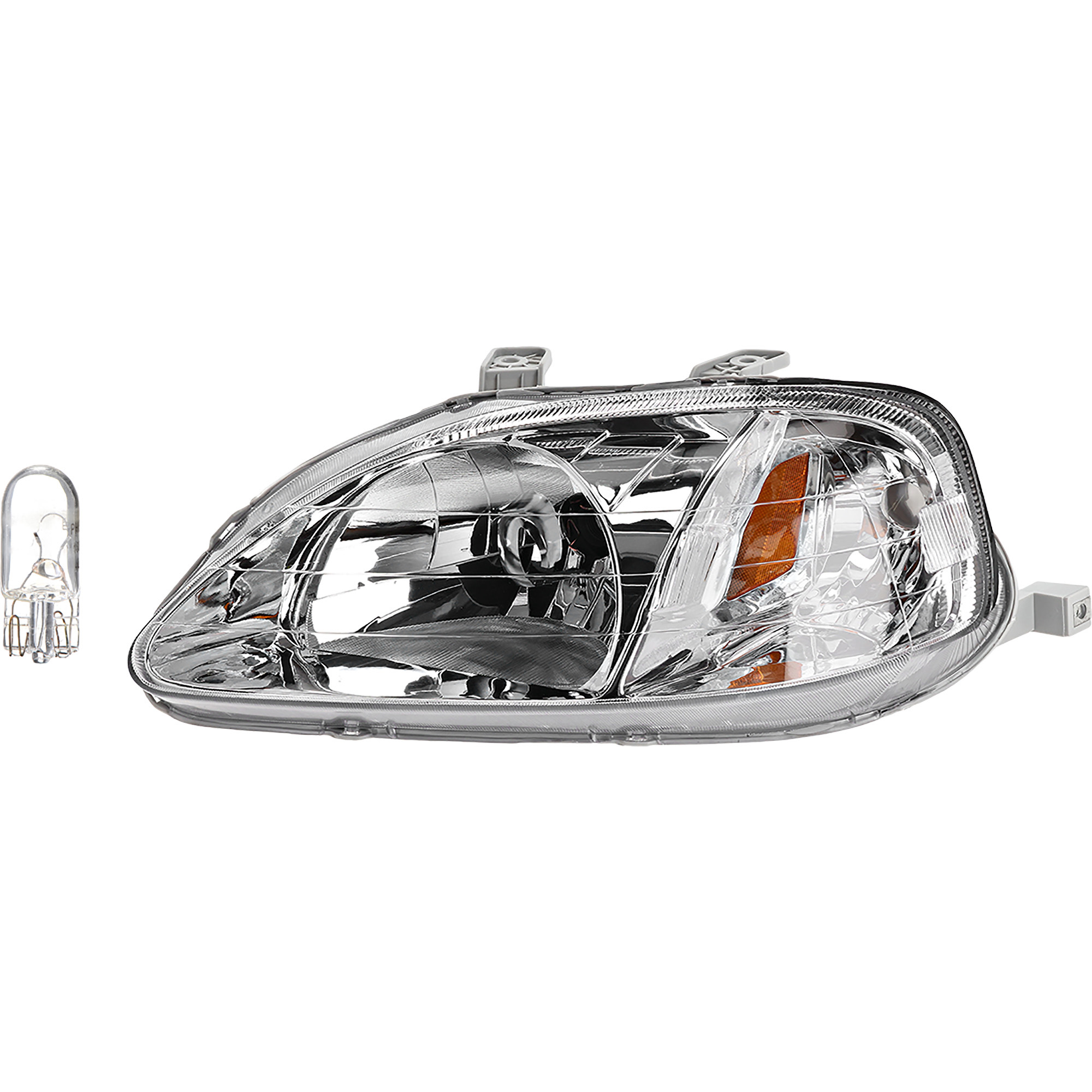 AM CIVIC 99-00 HEAD LAMP LH 2 pc kit Assembly Incandescent OE comparable SKU KIT 012524-95