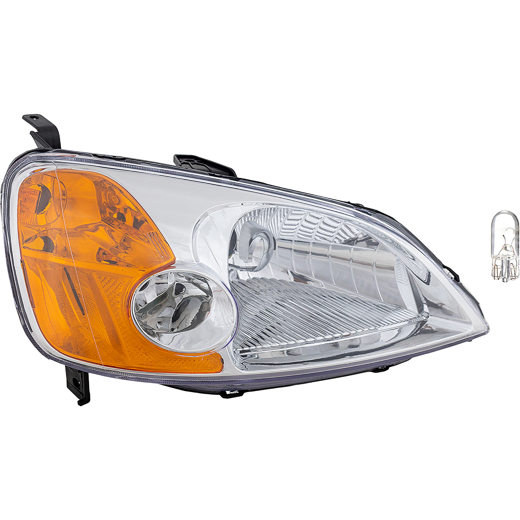 AM CIVIC 01-03 HEAD LAMP RH 2 pc kit Assembly Incandescent OE comparable SKU KIT 012524-99