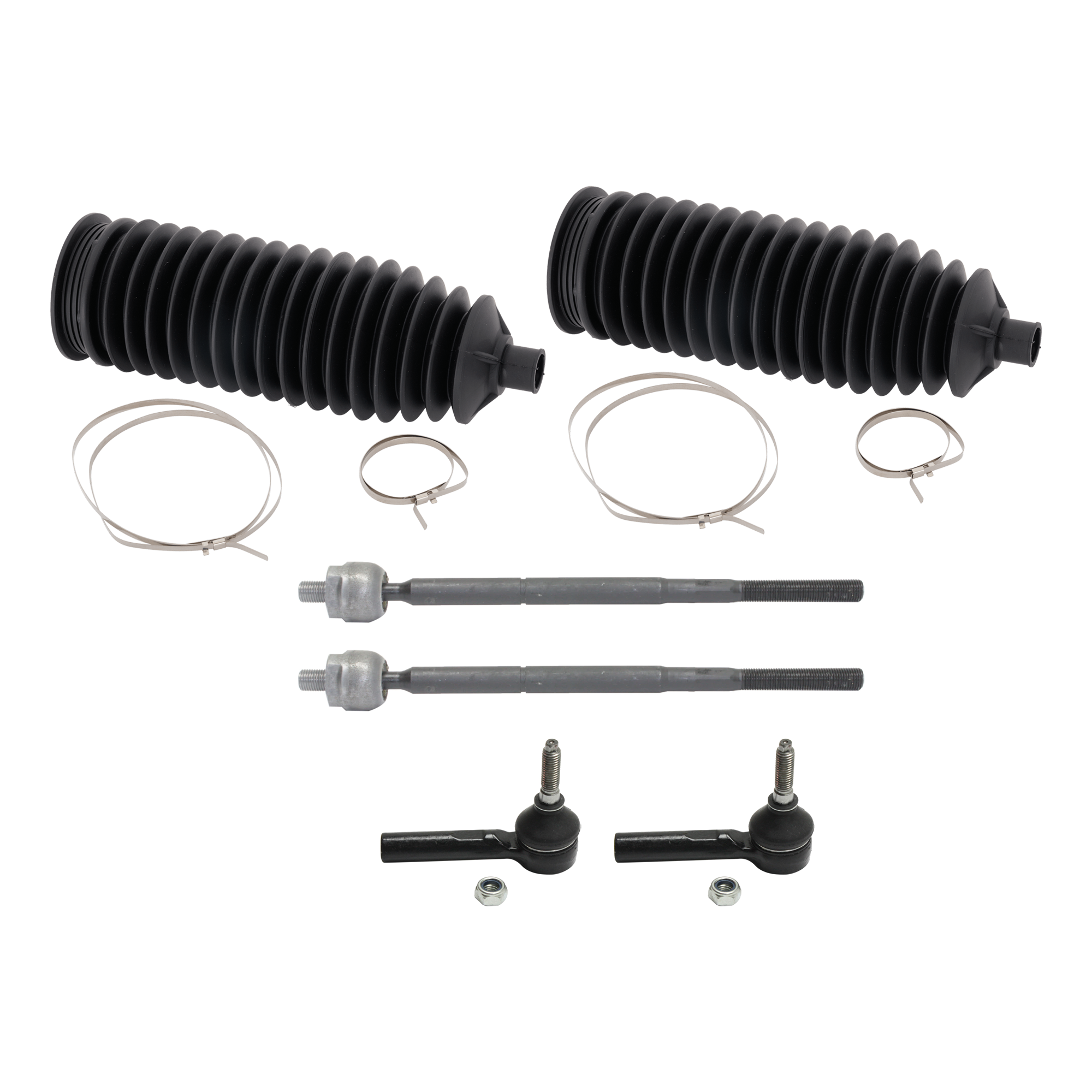AM COBALT 05-10 HHR 06-11 SUSPENSION KIT RH AND LH 6 pc kit with Steering Rack Boots and Tie Rod Ends SKU KIT 012624-02 OEM 15225591-2695626-4051208-15788