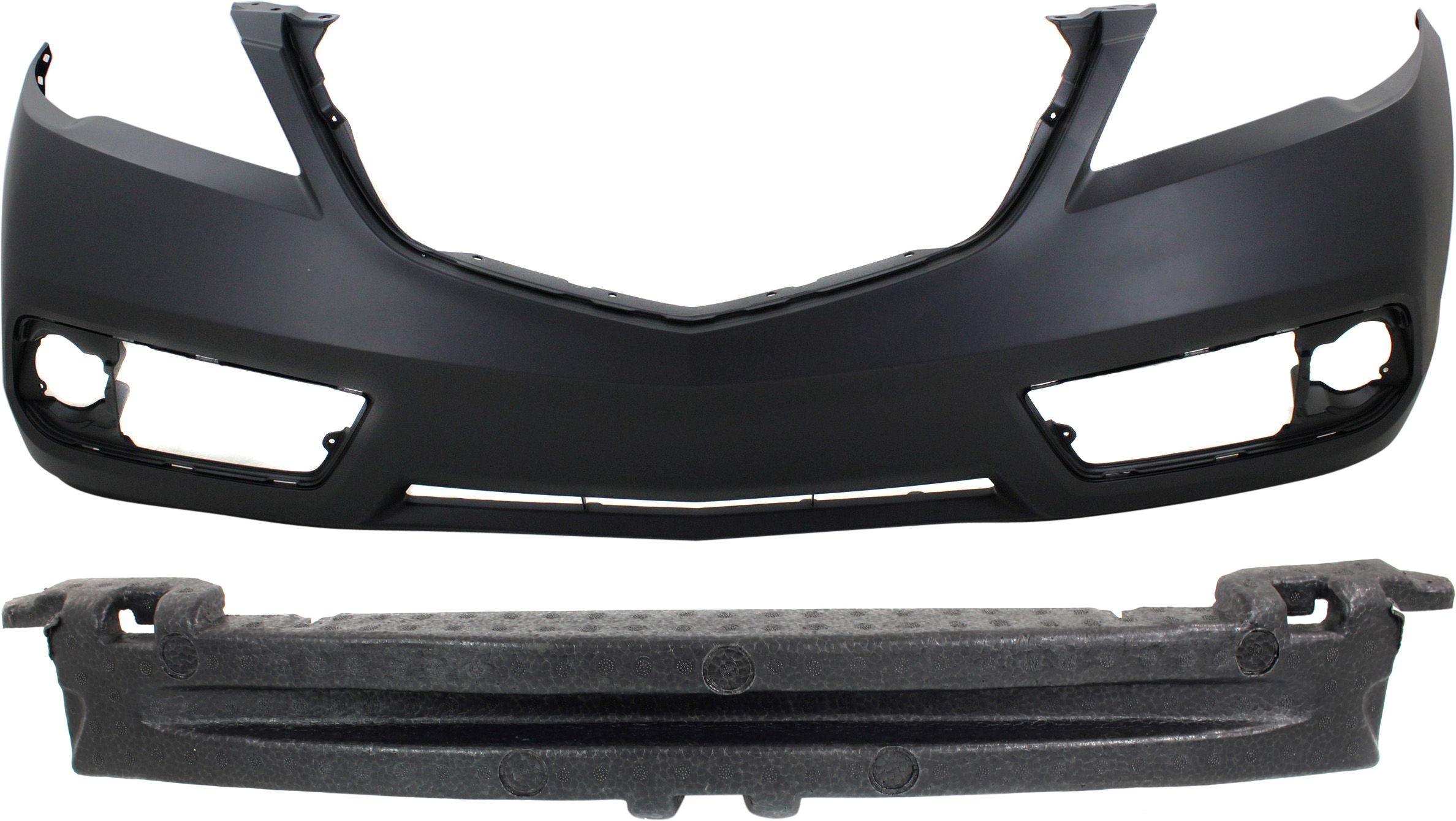 AM RDX 13-15 FRONT BUMPER COVER 2 pc Kit Primed with Bumper Absorber SKU KIT 012717-20 Partslink AC1000179 AC1070121 OEM 04711TX4A90ZZ 71170TX4A00