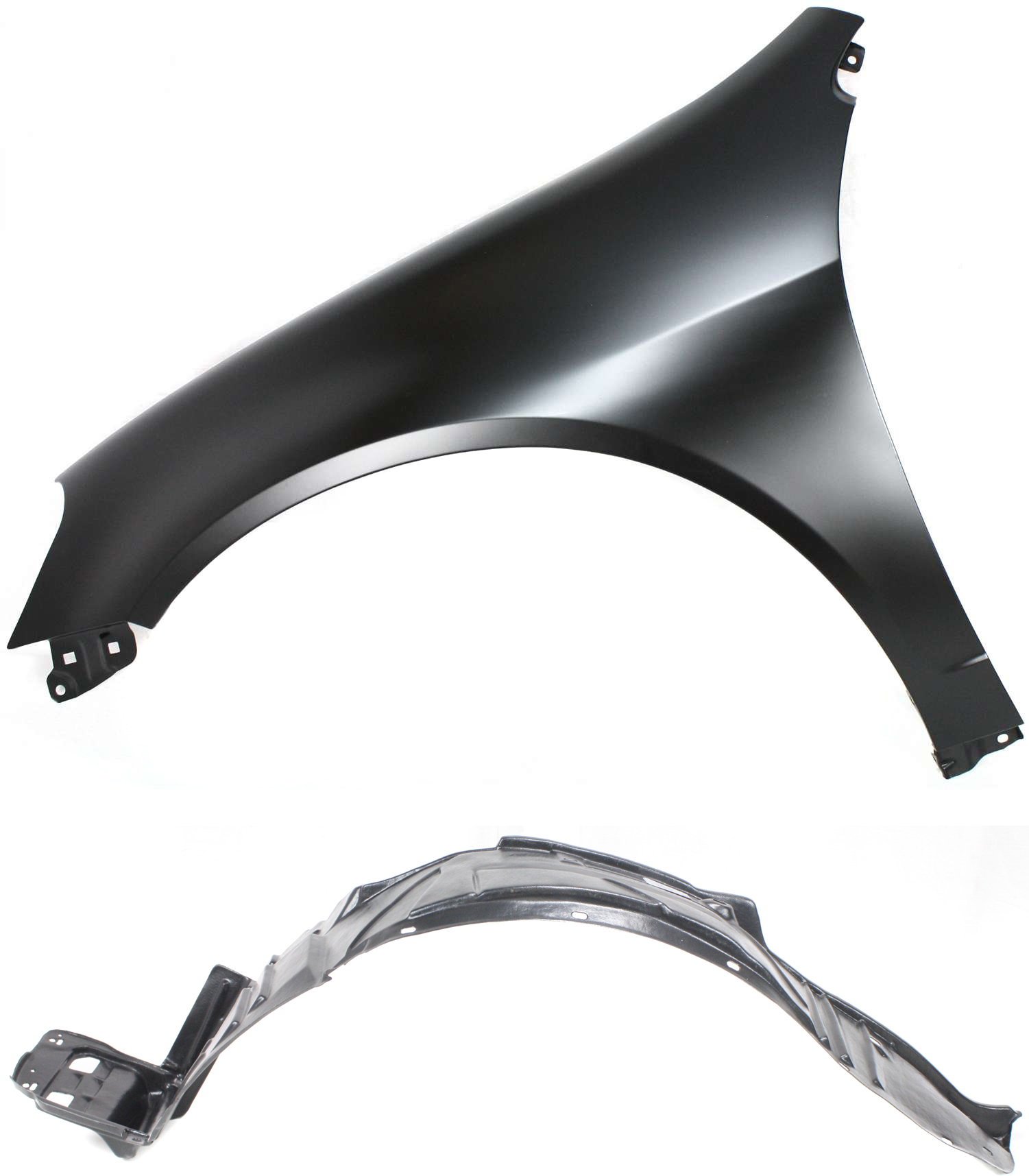 AM RSX 02-04 FRONT FENDER LH 2 pc kit with Fender Liner SKU KIT 012717-38 Partslink AC1240113 AC1248105 OEM 60261S6MA90ZZ 74151S6M000