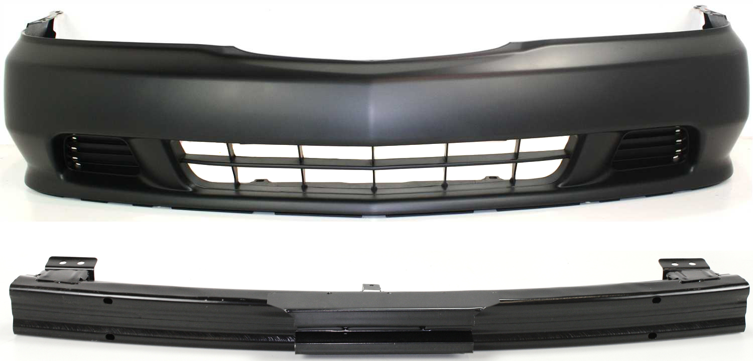 AM TL 99-01 FRONT BUMPER COVER 2 pc Kit Primed with Bumper Reinforcement SKU KIT 012717-68 Partslink AC1000133 AC1006126 OEM 04711S0KA90ZZ 71130S0KA00ZZ