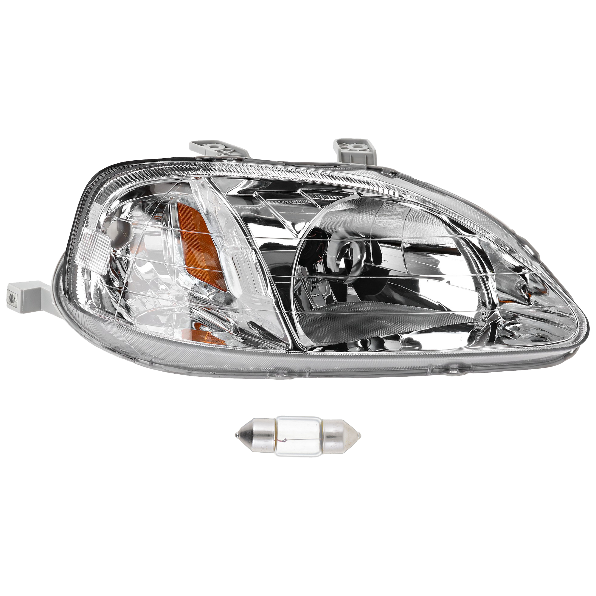 AM CIVIC 99-00 HEAD LAMP RH 2 pc kit Assembly Incandescent OE comparable SKU KIT 012724-65