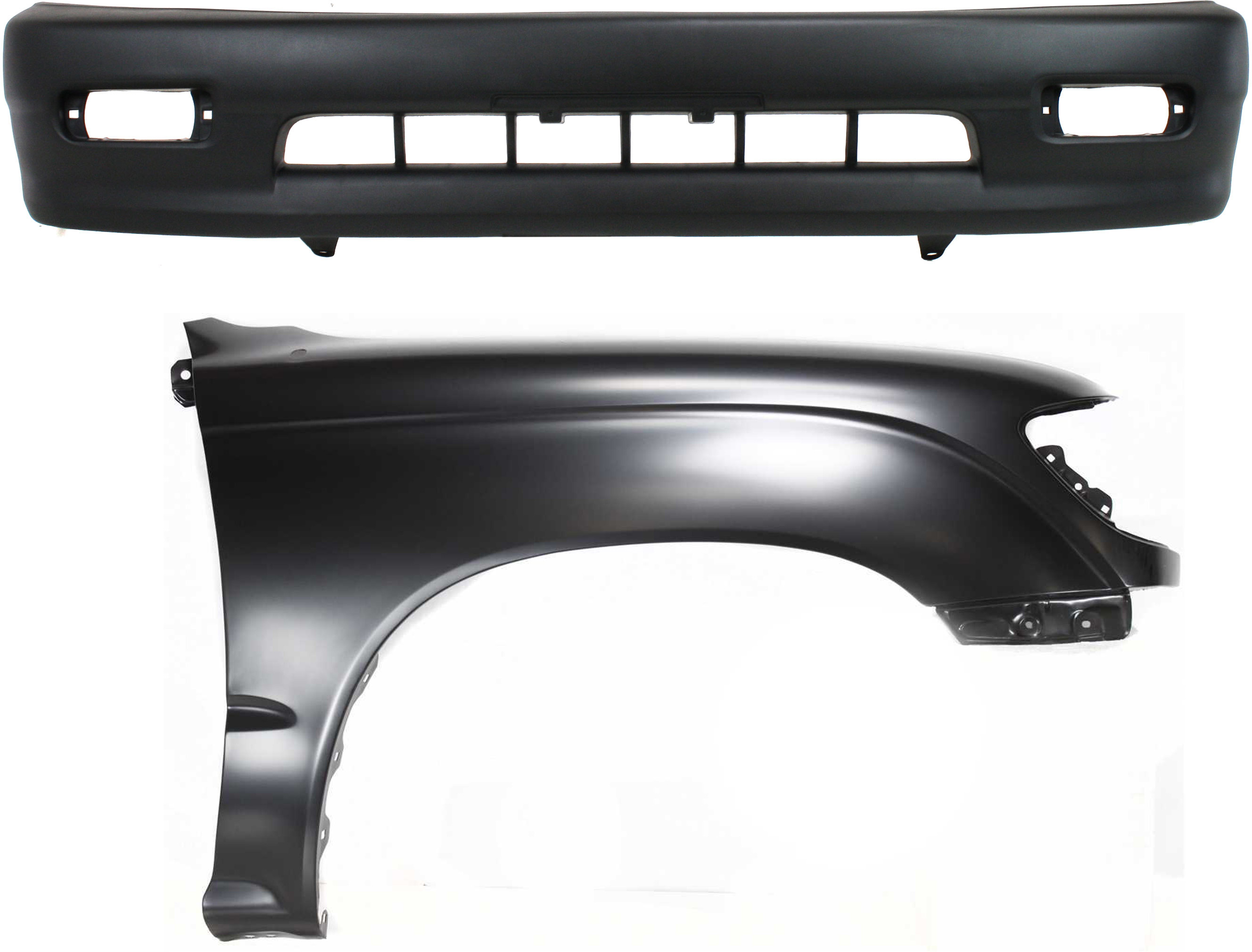AM TACOMA 98-00 FRONT FENDER RH 2 pc Kit Includes Bumper Cover SKU KIT 012818-25 Partslink TO1241157 TO1095172 OEM 5381104061-5391104070