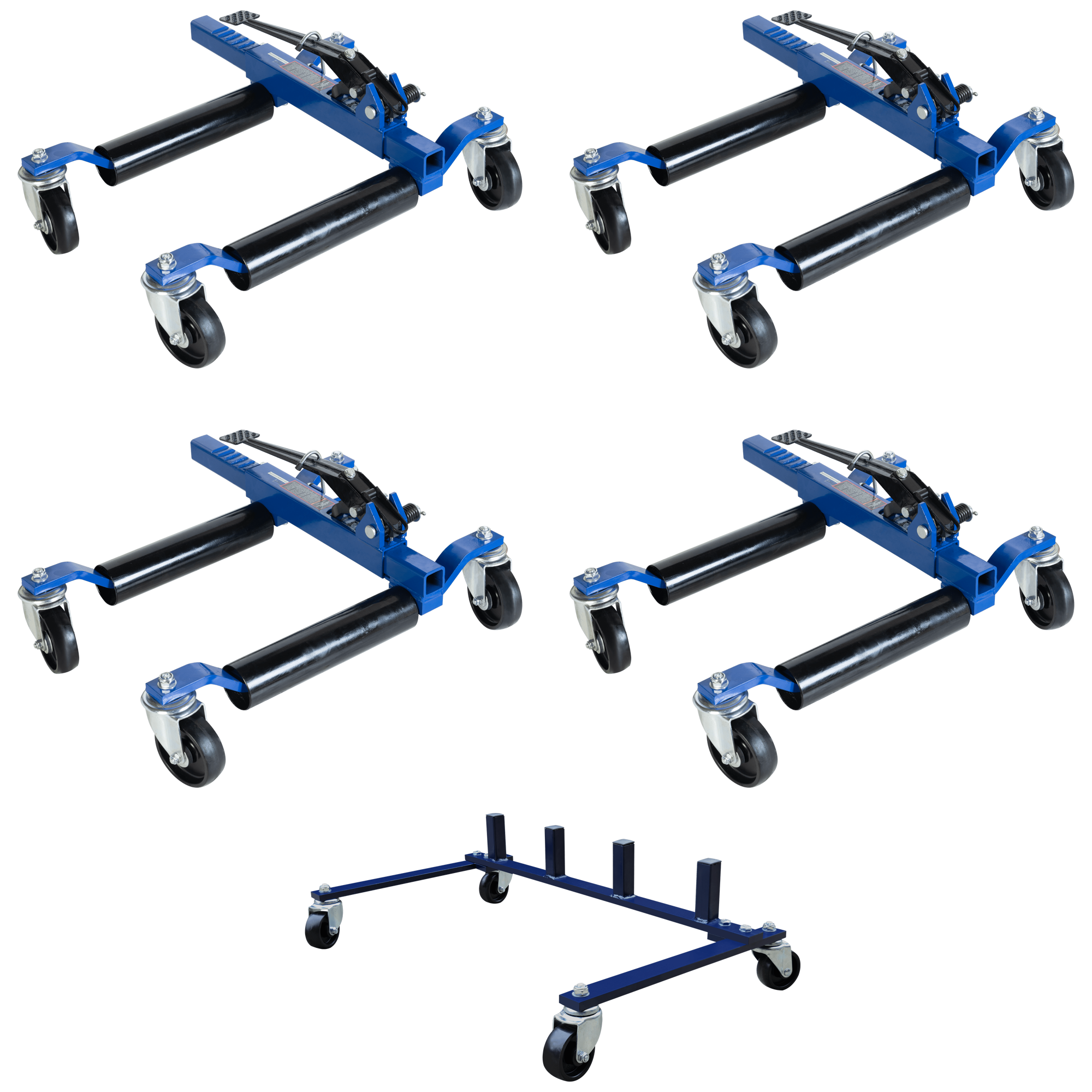 AM DOLLY 5 pc Kit 0.75 Ton Hydraulic Self Loading with Dolly Storage Rack SKU KIT 012925-01 OEM Tools