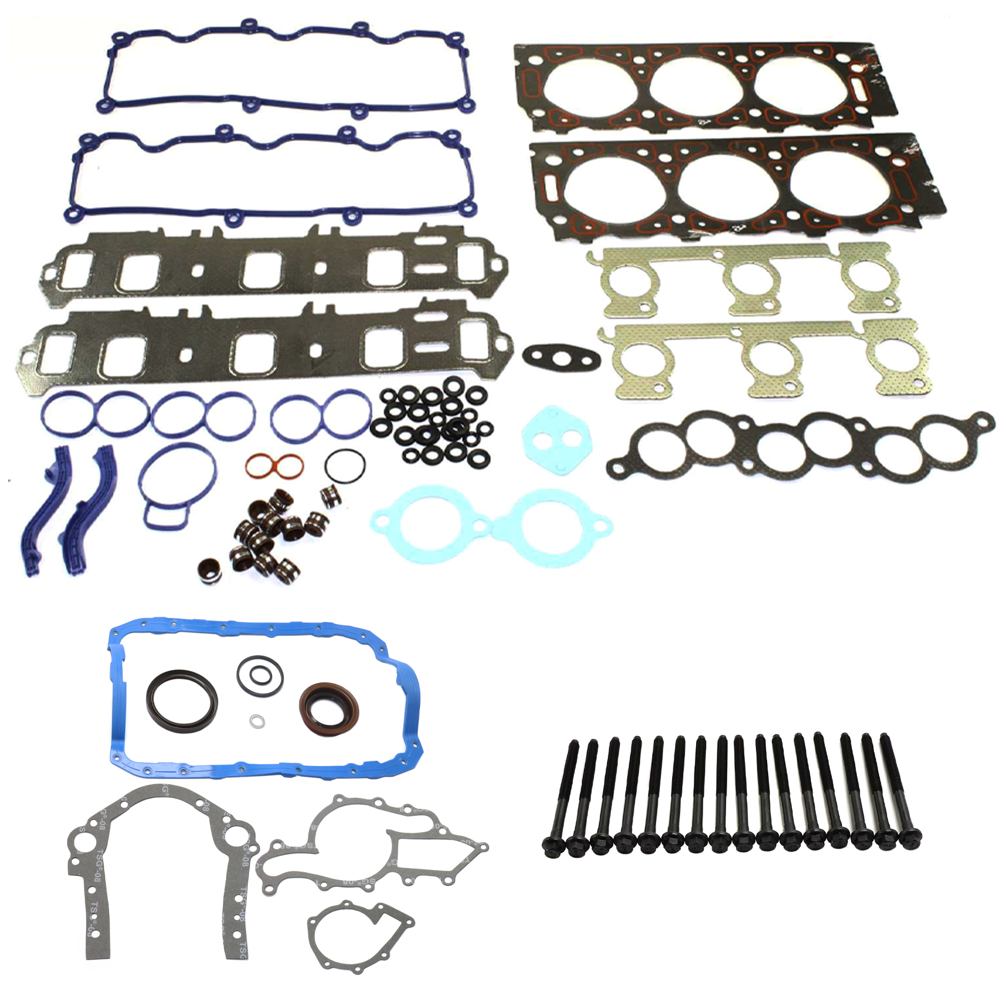AM RANGER 99-01 B3000-01-01 CYLINDER HEAD GASKET 18 pc Kit w Cylinder Head Bolt and Engine Conversion Gasket Set SKU KIT 012925 C109