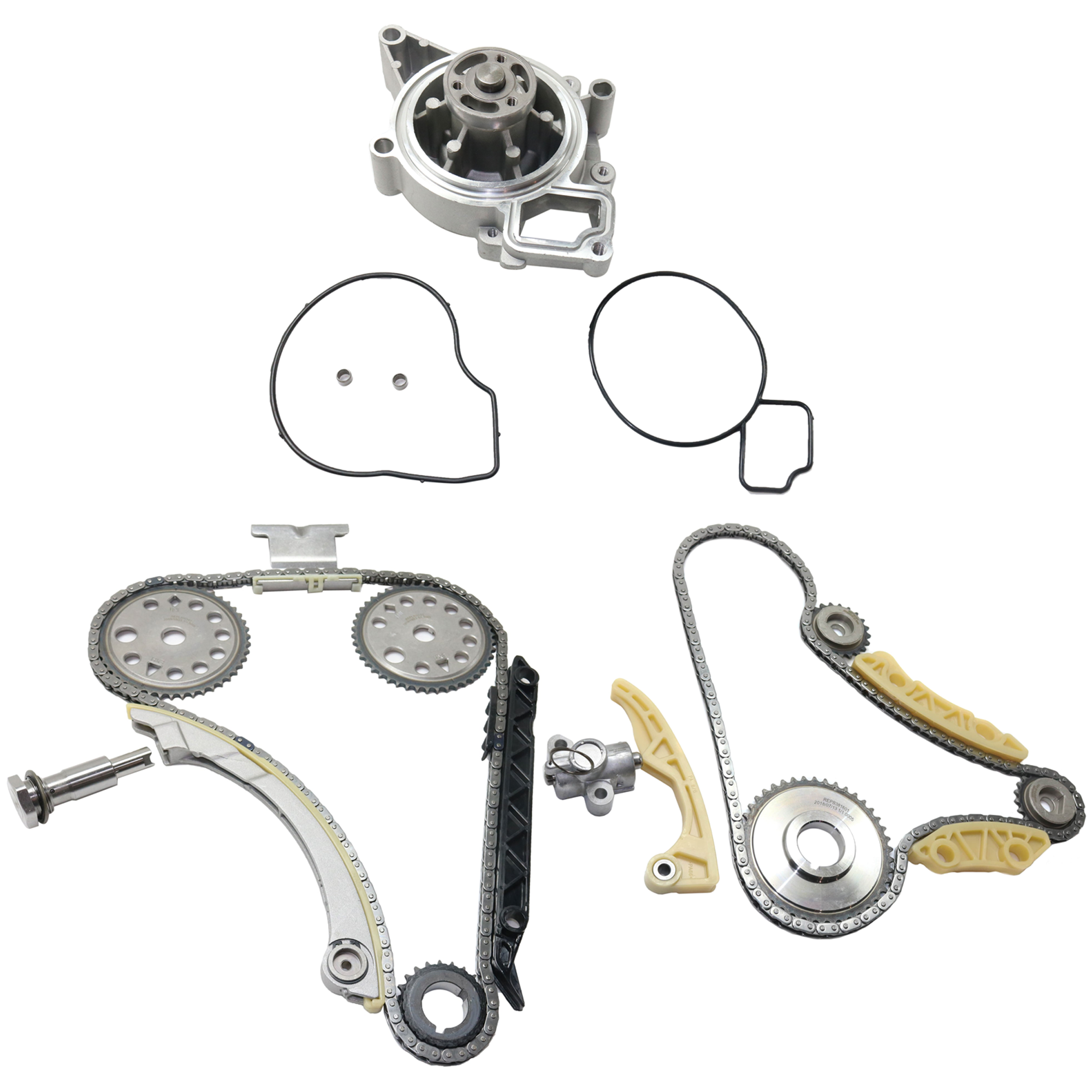 AM LS 00-00 SKY 07-10 TIMING CHAIN KIT 3 pc Kit w Balance Shaft Kit Timing Chain Kit and Water Pump SKU KIT 012925 C110 OEM 12630084-24439798