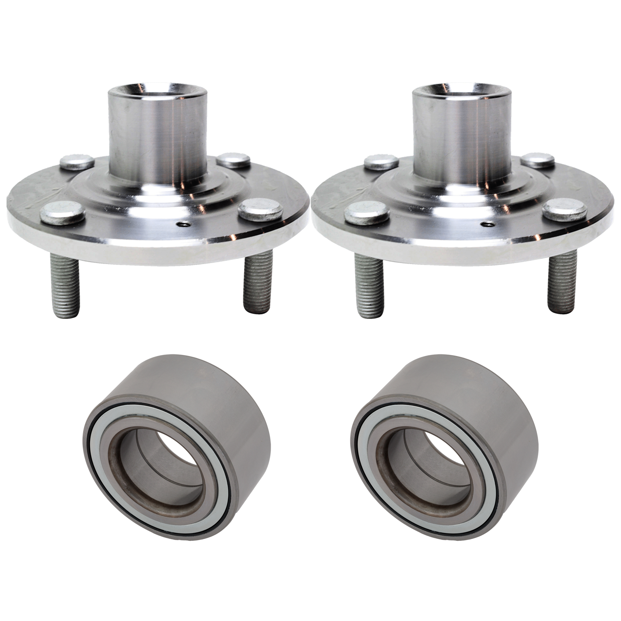 AM ACCORD 98-02 FRONT HUB ASSEMBLY RH AND LH 4 Studs 4 pc Kit w Wheel Bearing SKU KIT 012925 C166
