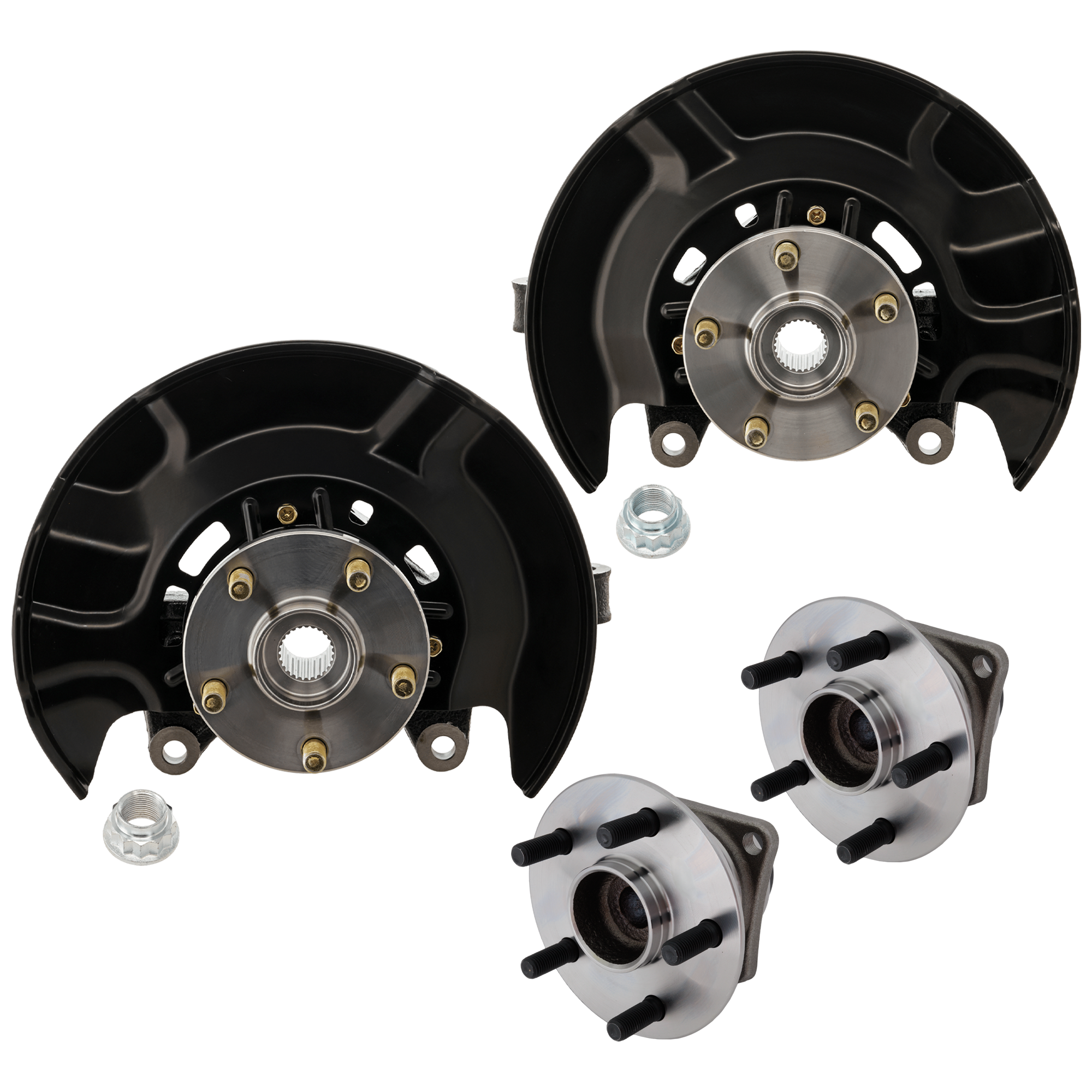AM MATRIX COROLLA 09-13 FRONT KNUCKLE RH AND LH 4 pc Kit w Wheel Hub SKU KIT 012925 C17 OEM 19184266