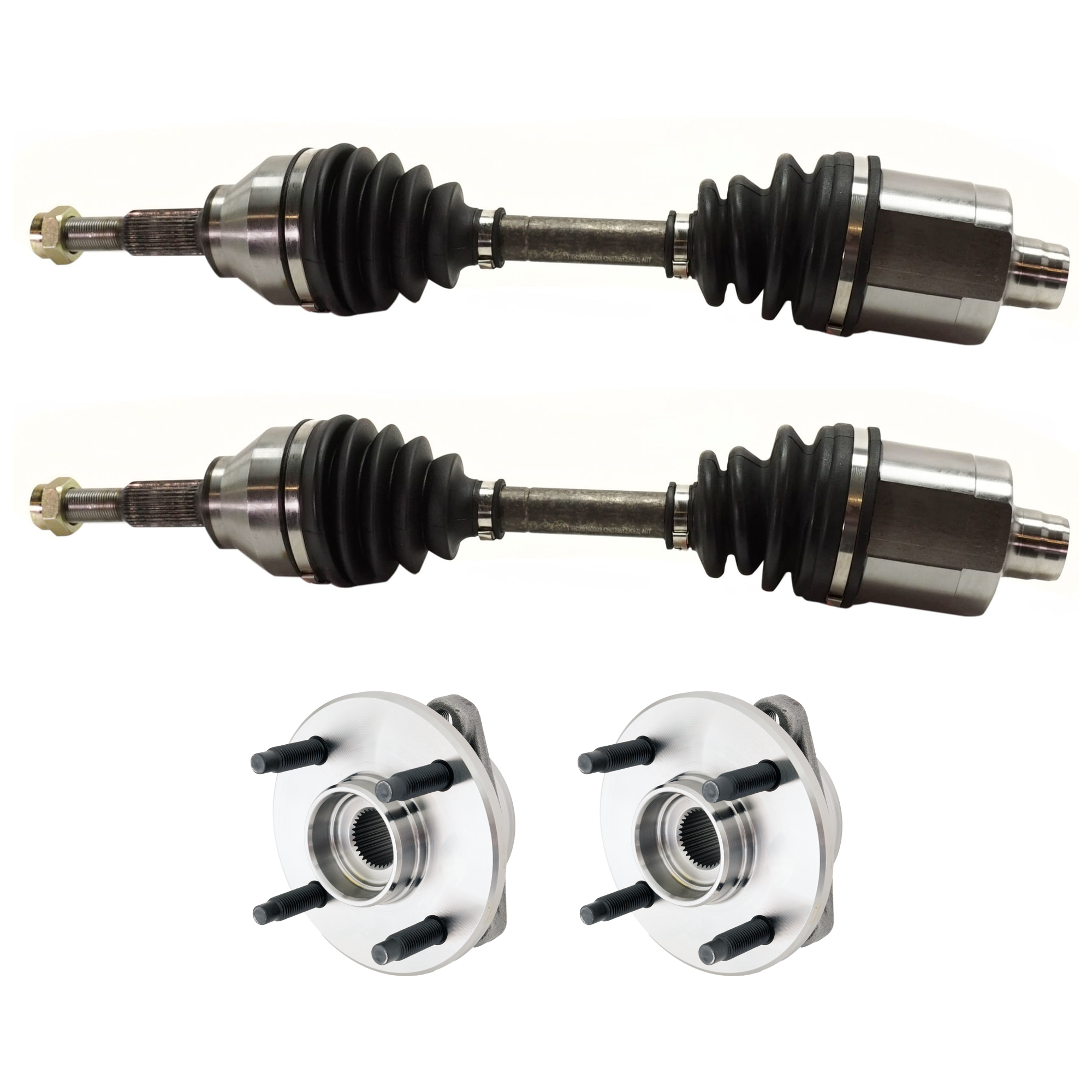 AM COBALT 05-10 G5-07-09 FRONT CV AXLE ASSEMBLY RH AND LH 4 pc Kit w Wheel Hub SKU KIT 012925 C196 OEM 22701520