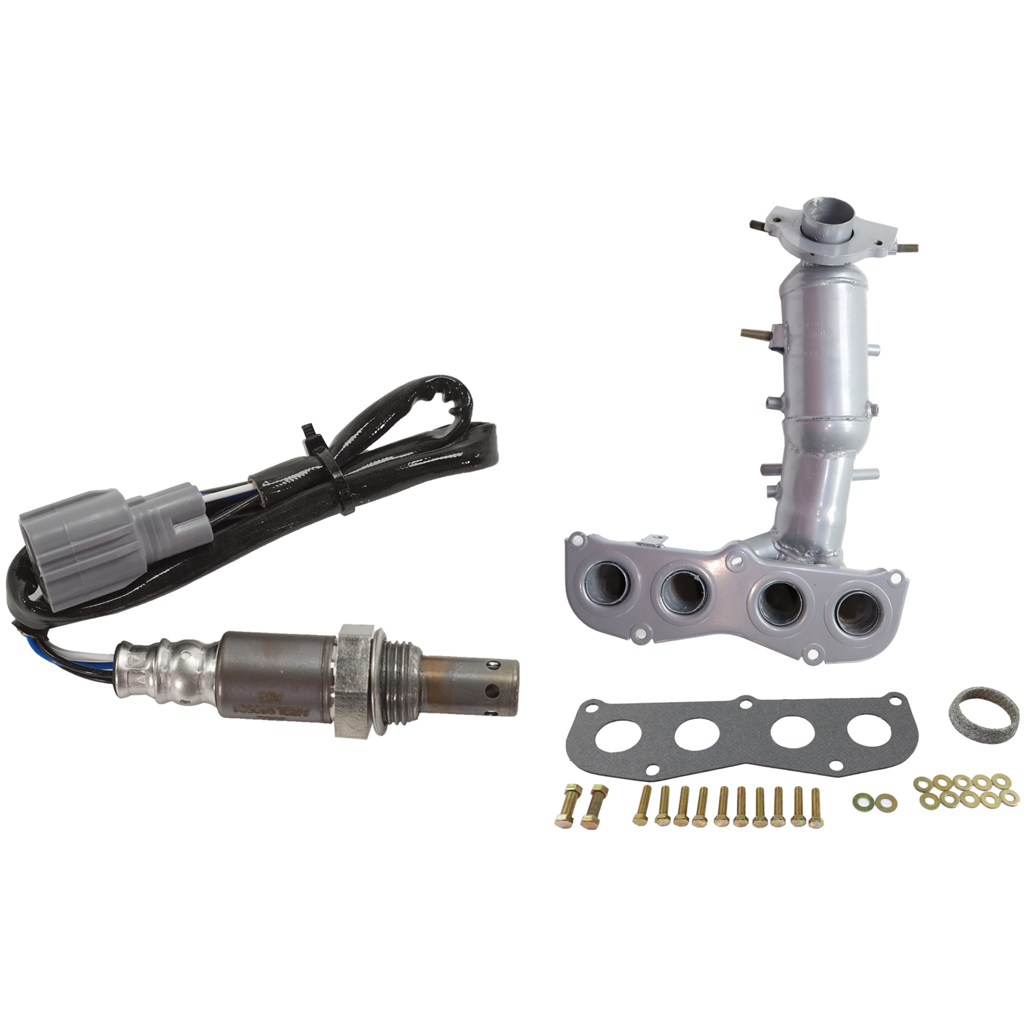 AM RAV4-04-05 TC 05-06 FRONT CATALYTIC CONVERTER 2 pc Kit w Oxygen Sensor SKU KIT 012925 C199