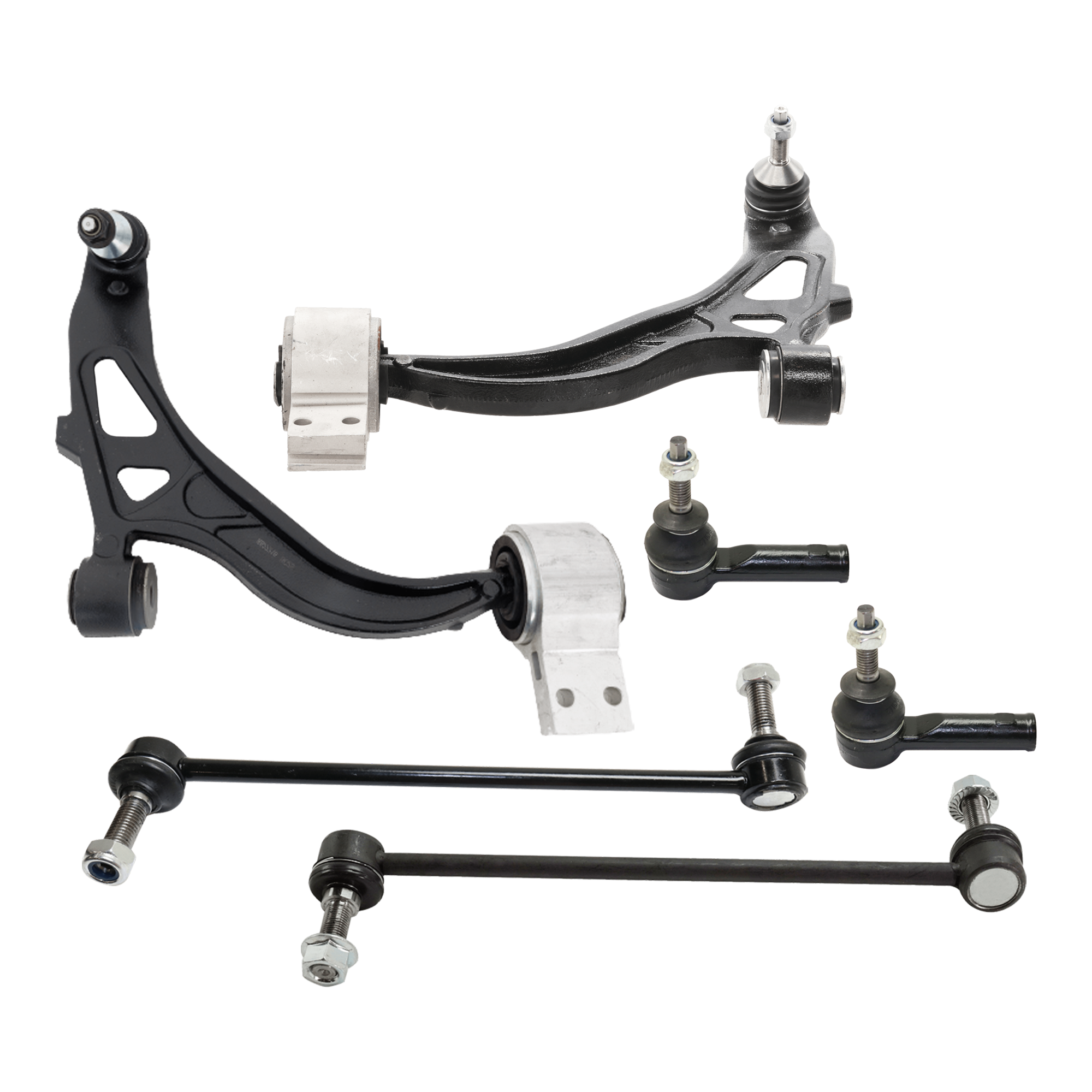 AM EXPLORER 11-19 POLICE INTERCEPTOR UTILITY 13-19 FRONT CONTROL ARM RH AND LH Lower w ball joint s 6 pc Kit with Sway Bar Link and Tie Rod End SKU KIT 012925 C200 OEM GS40861 SL85231 GS40862 SL8523
